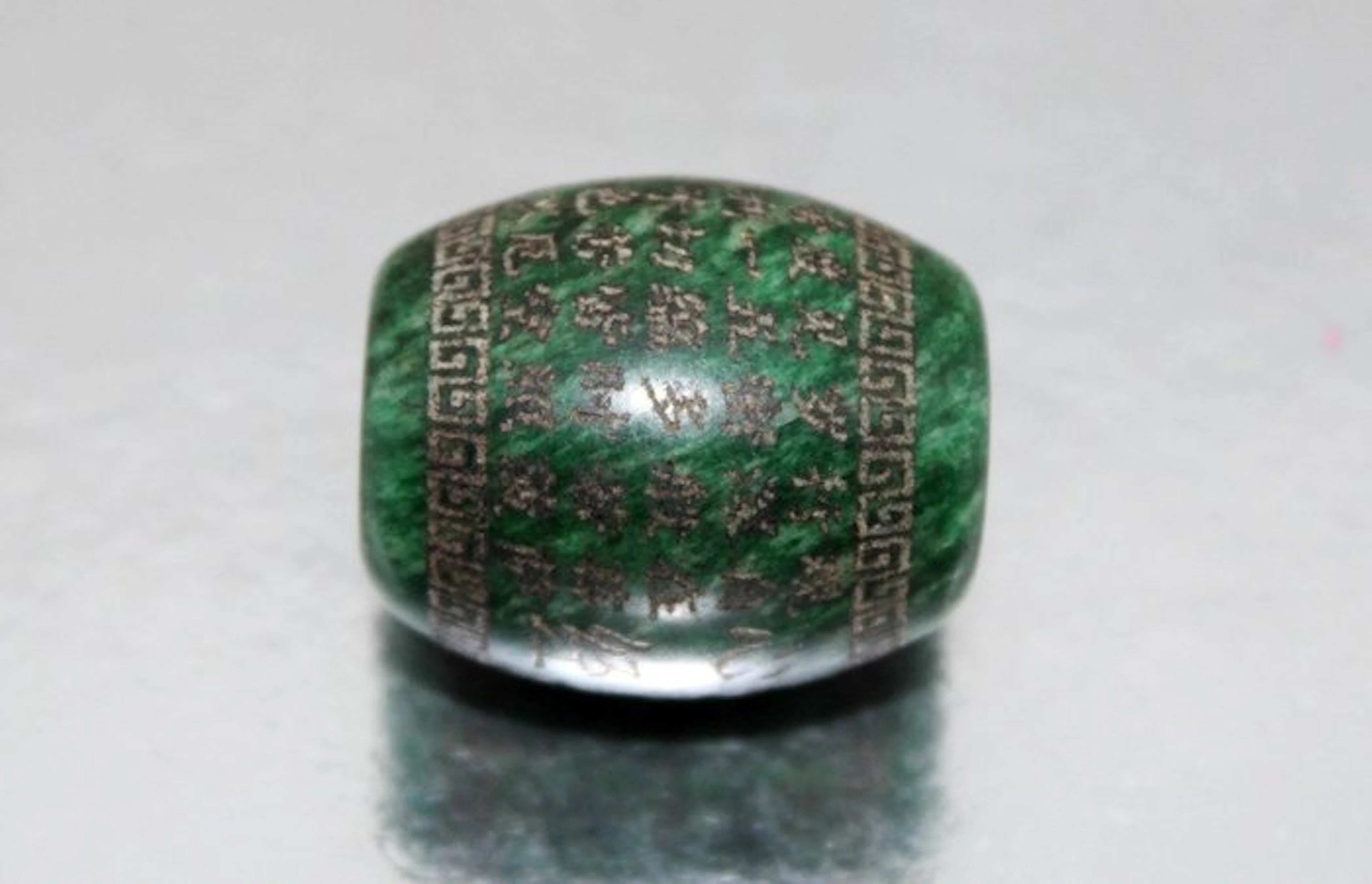 Antique Buddhist Sacred Chinese handmade bead amulet with...
