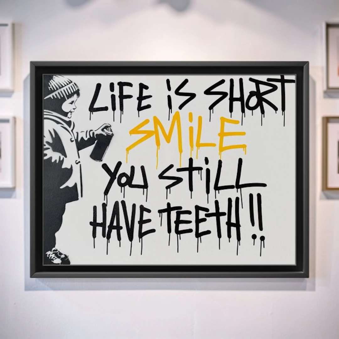 STRINK - LIVE IS SHORT - 60 x 80 cm