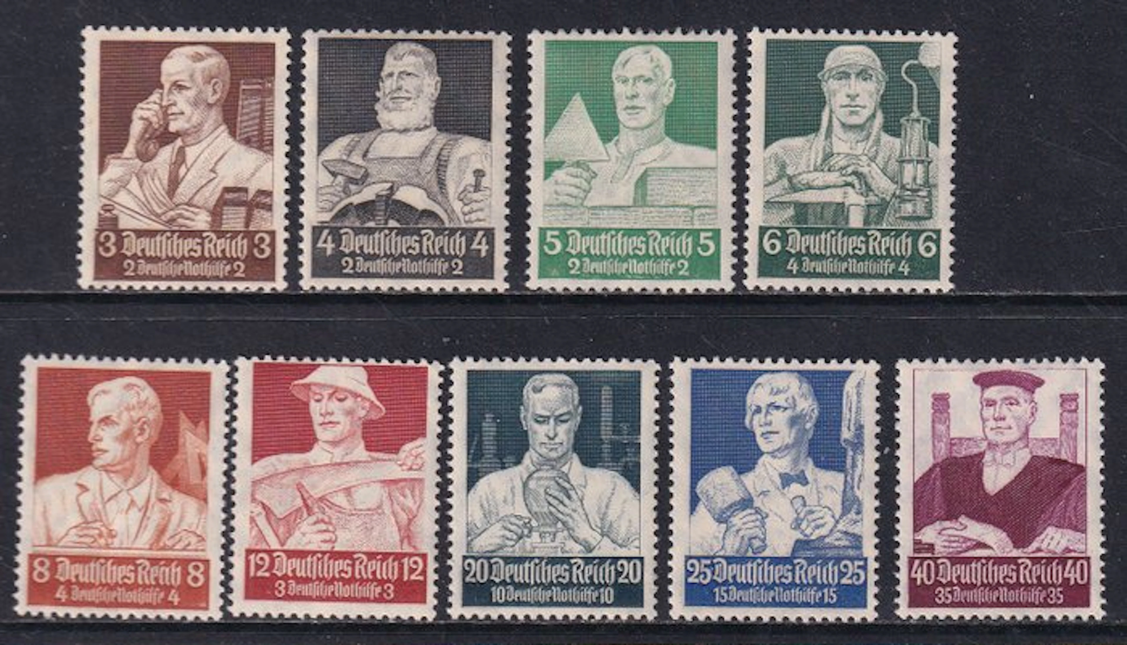 German Empire 1934 - German Emergency Relief: The Professions. - Michel:
