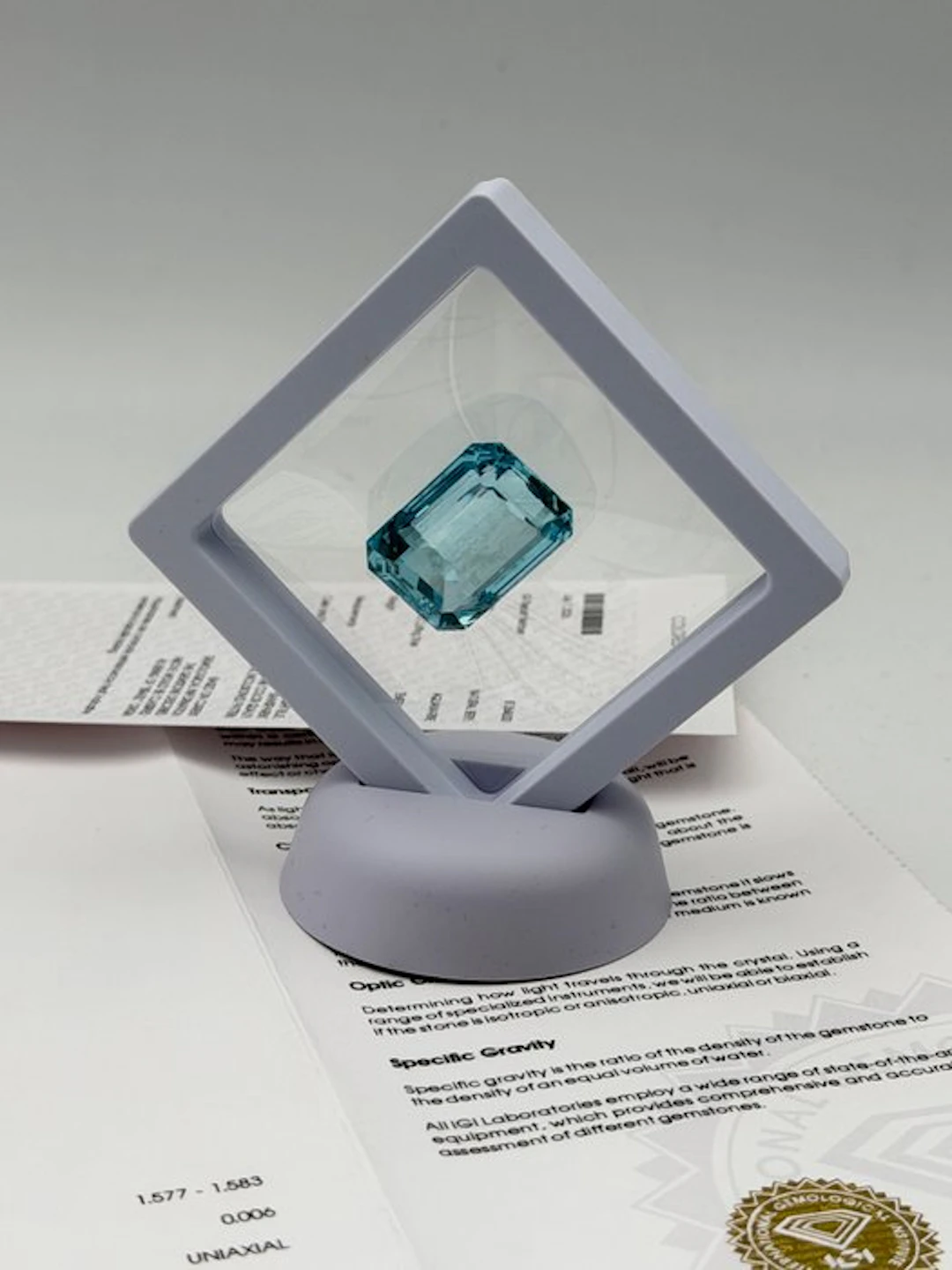 1 pcs Blue Aquamarine - 52.52 ct - International...