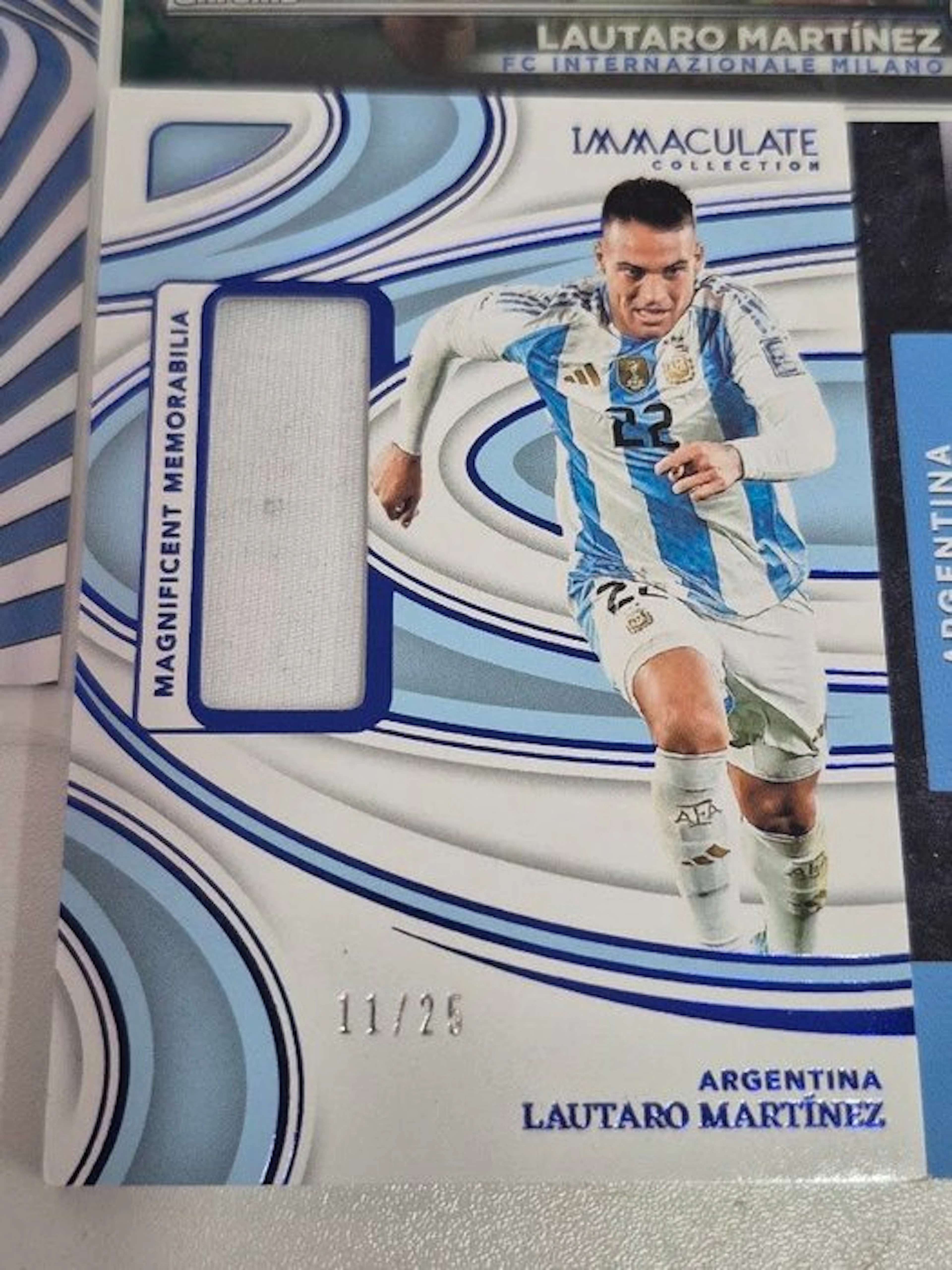 Lautaro Martinez IMMACULATE PATCH 11/25 Card