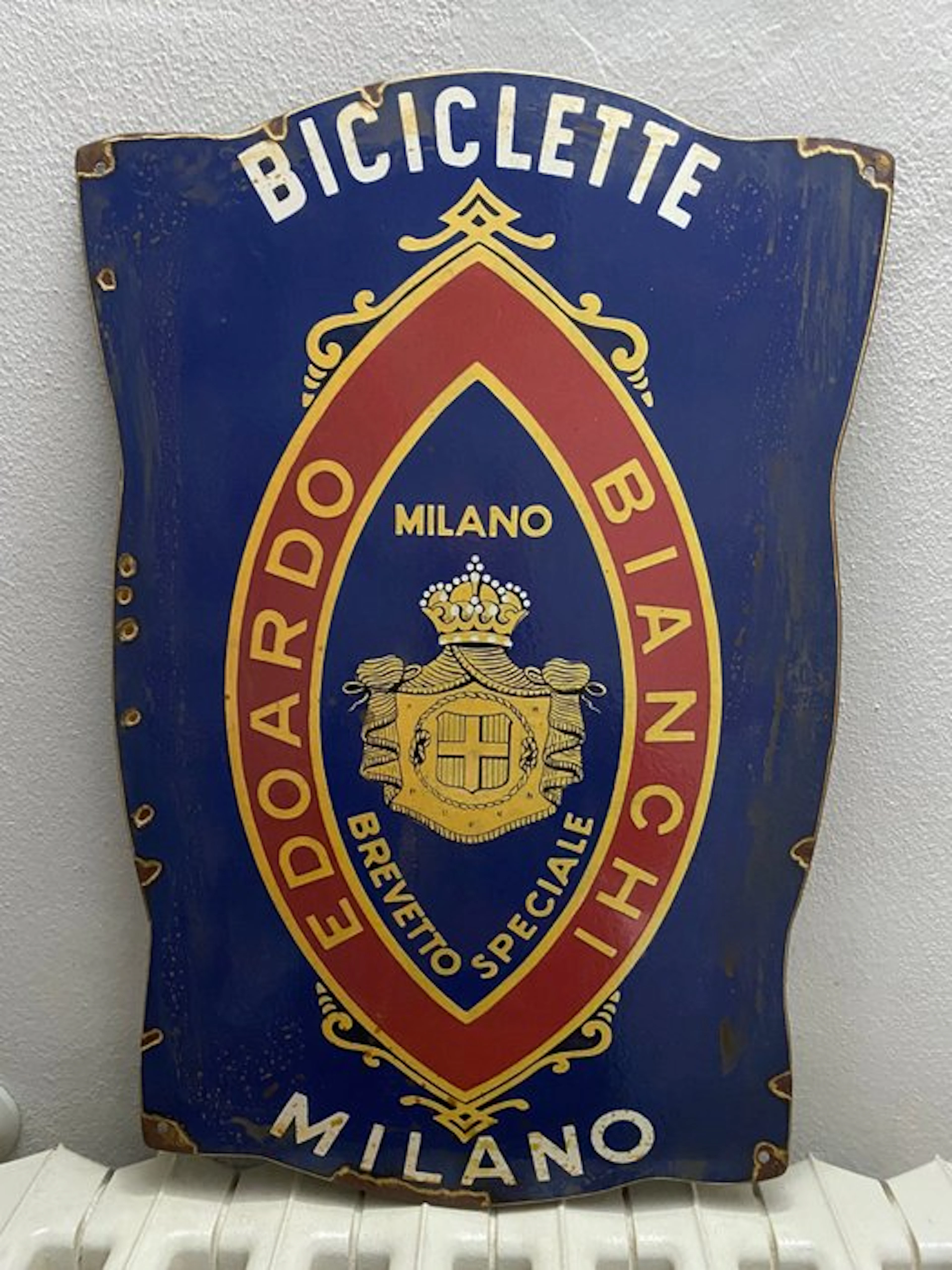 Bianchi - Edoardo Bianchi Bicycles - Edoardo Bianchi - Advertising sign - Iron
