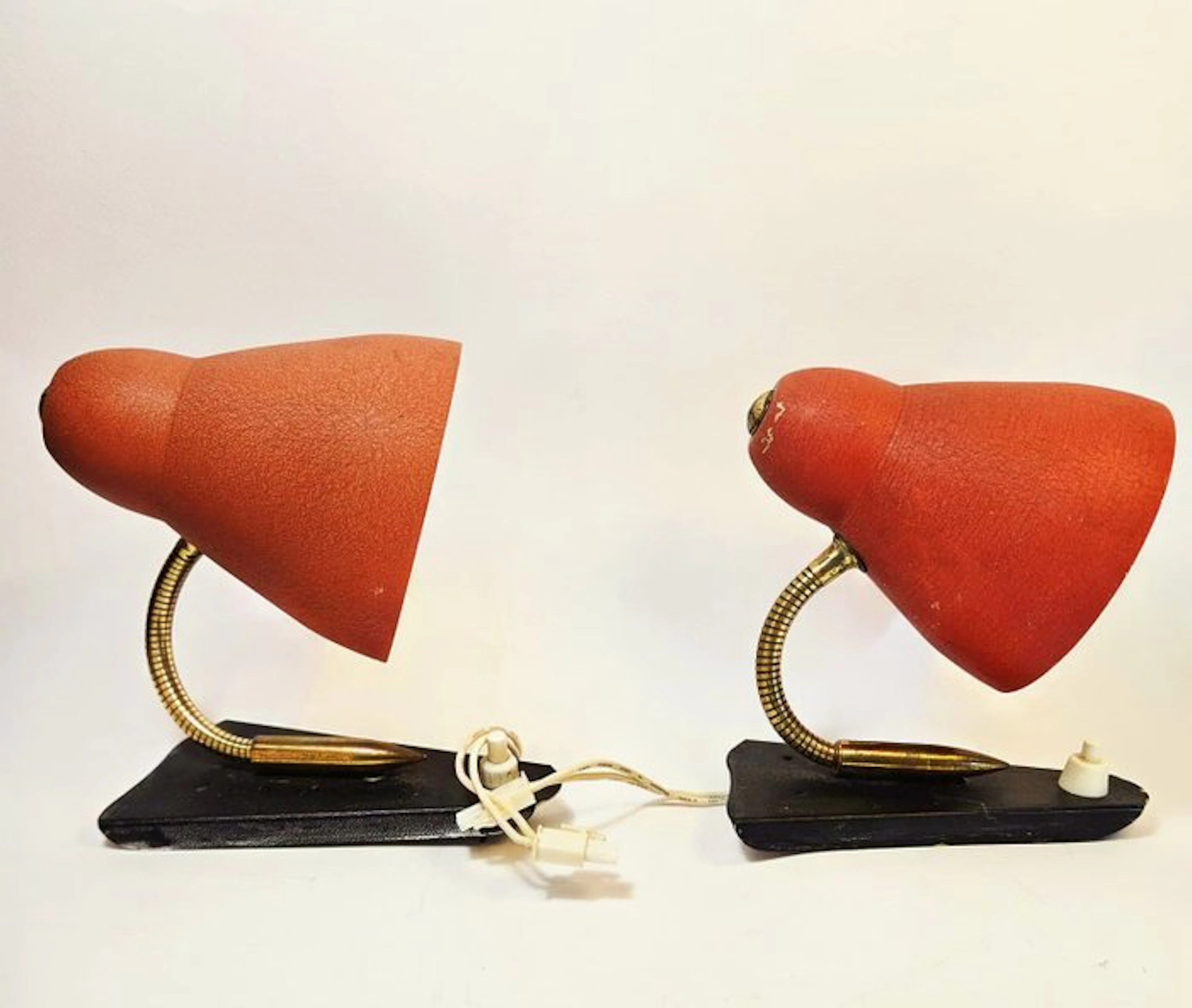 Wall sconce (2) - Metal - Mid-Century Wall Sconce