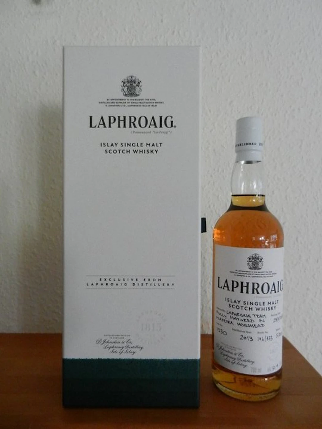 Laphroaig 2013 13 years old Cask no. 1330 - Madeira Hogshead - b. 2026 - 700ml