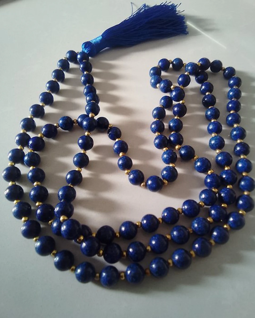 108 lapis lazuli stones, stone of truth - Necklace - Deep peace
