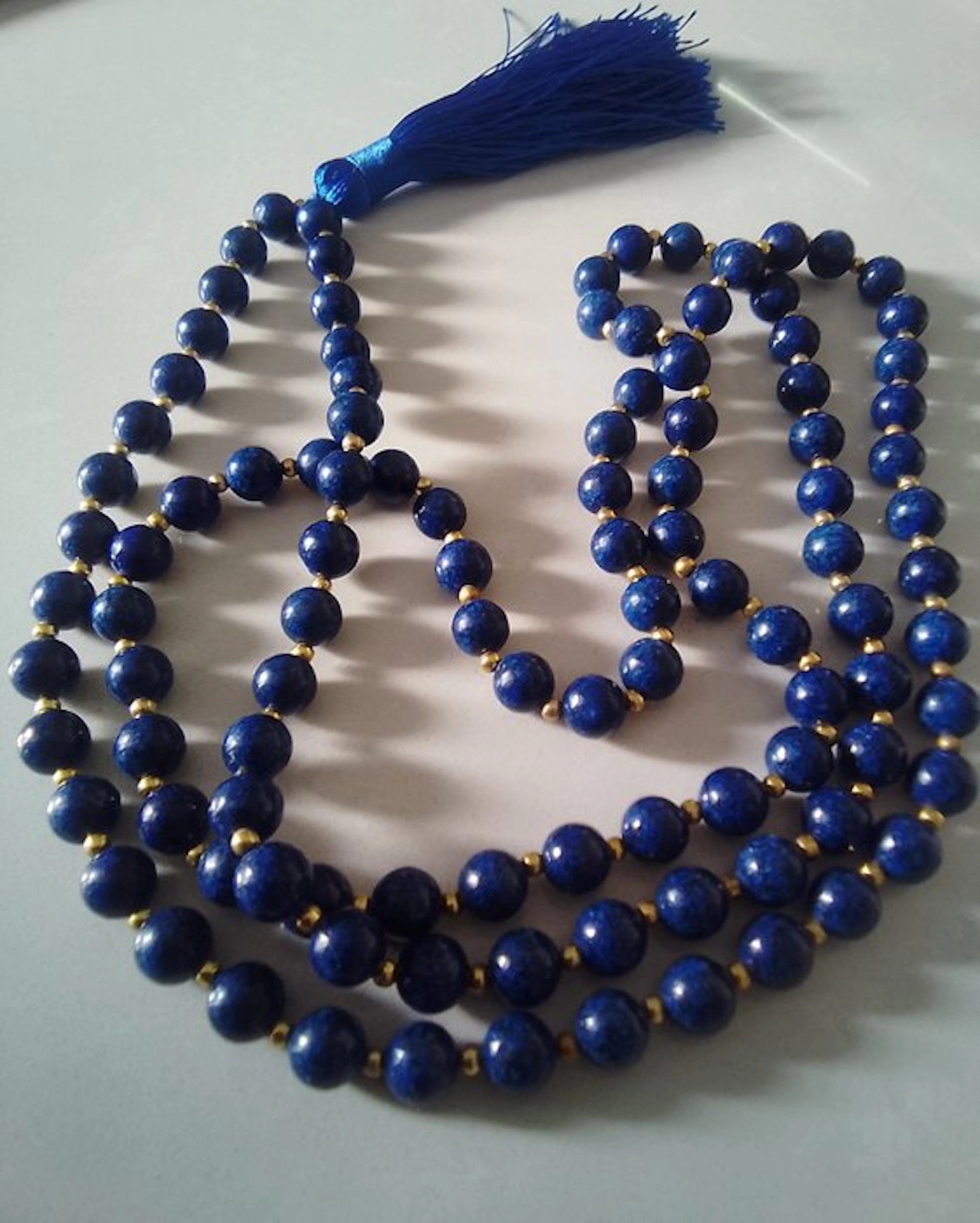 108 lapis lazuli stones, stone of truth - Necklace - Deep peace