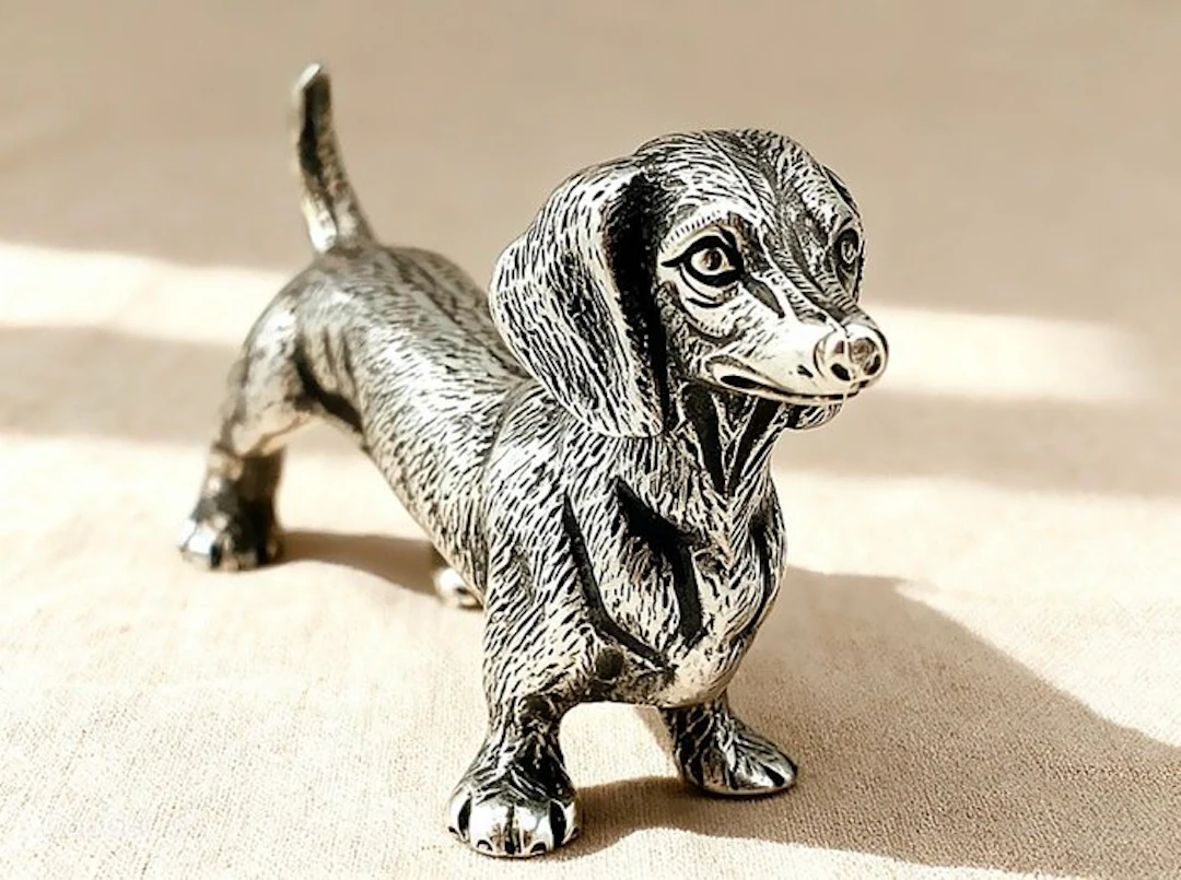 Figure - Perro miniatura en plata - .925 silver