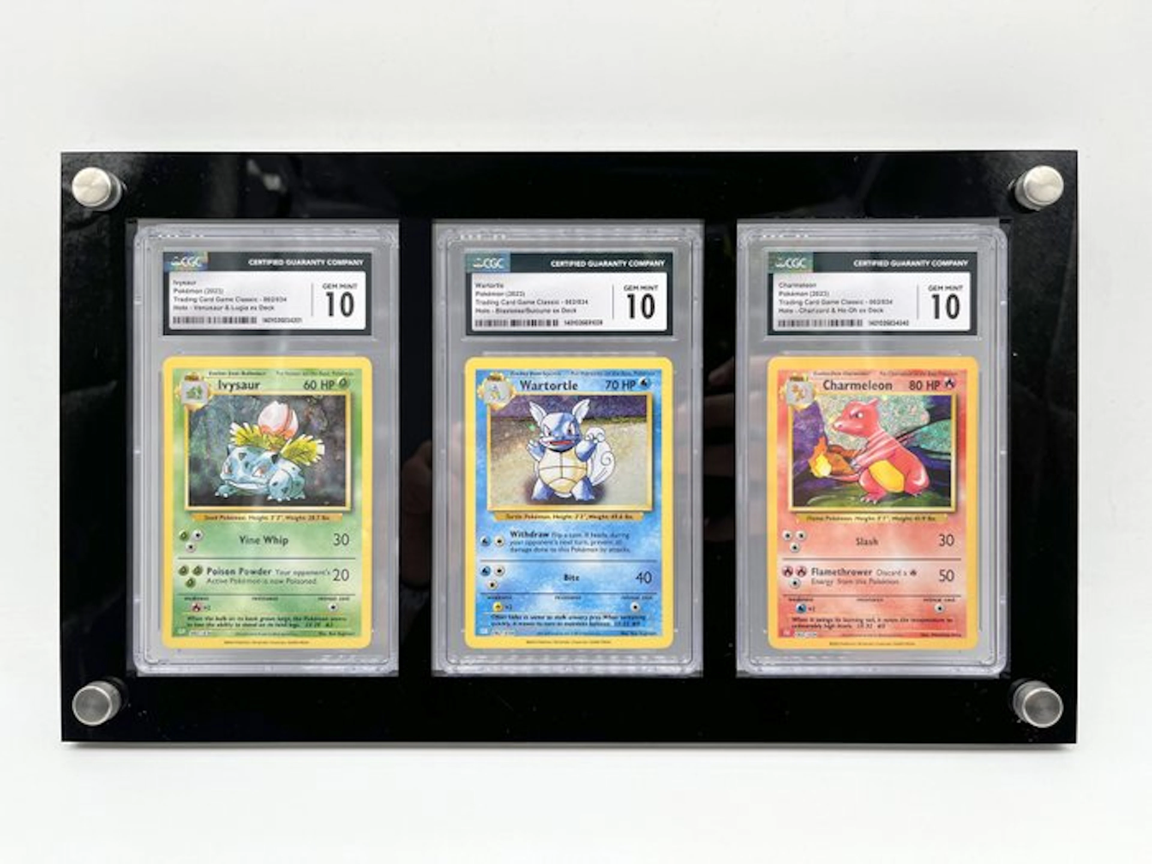 Pokémon - 3 Graded card - Ivysaur