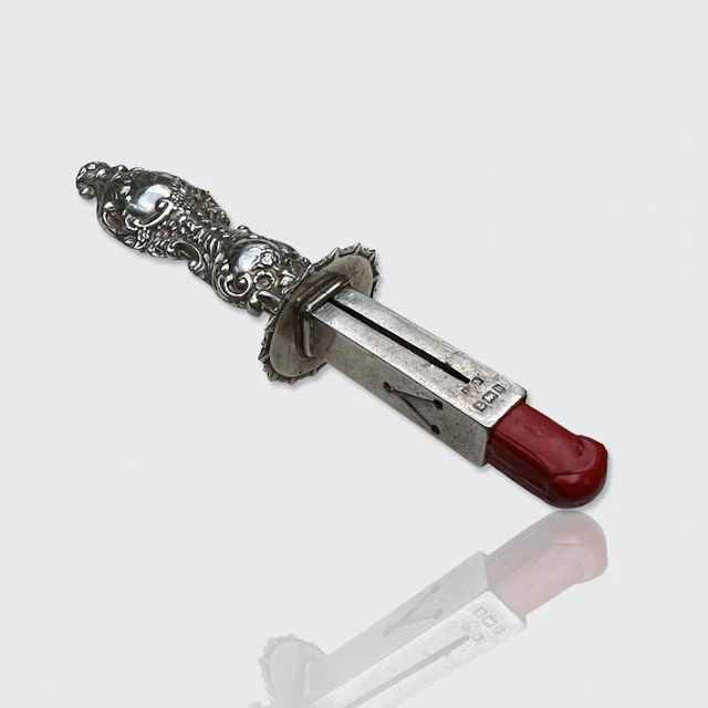Lodderein box - .925 silver - Silver Sealing Wax Holder