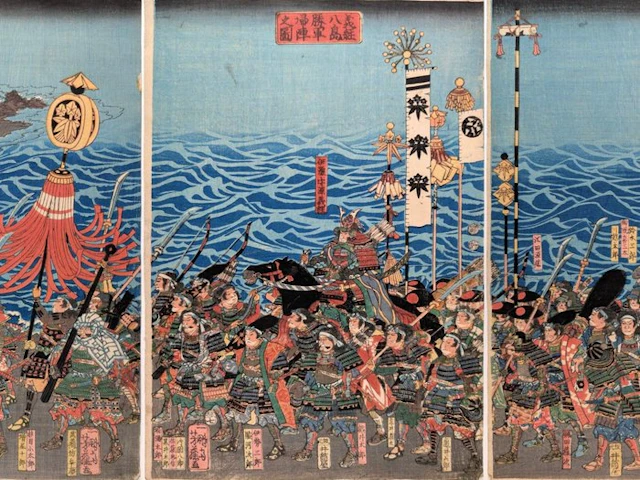 Yoshifuji (1828–1889) – Yoshitsune and His Forces...