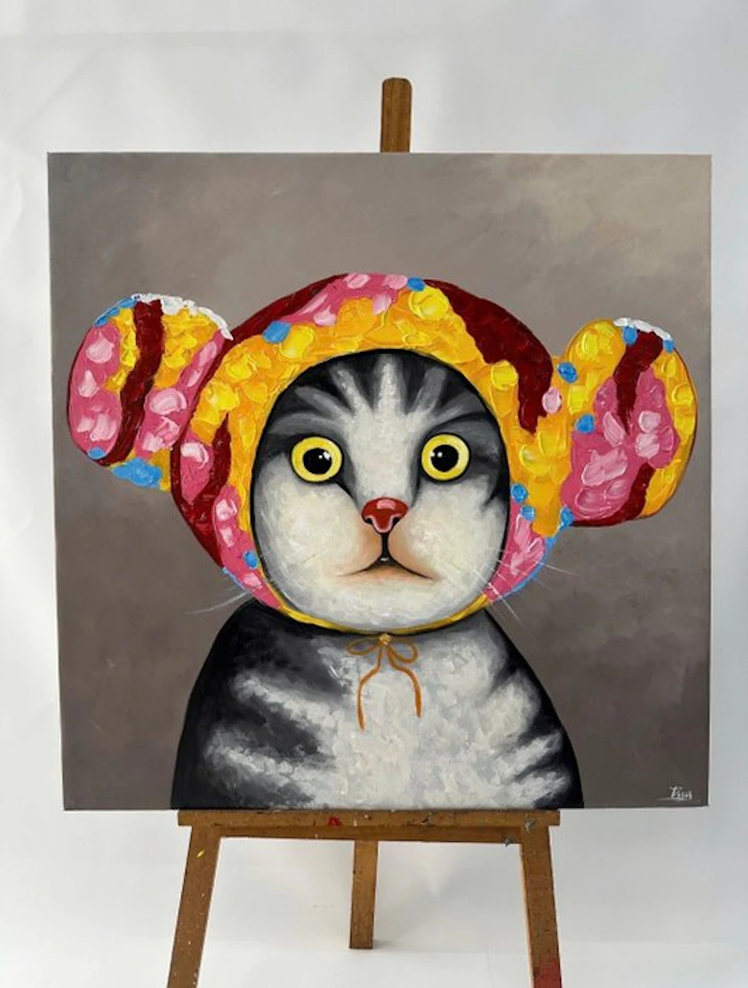 Nguyễn Văn Duy - Le Chat ↑80 →60 cm → Starting price €1 ✓