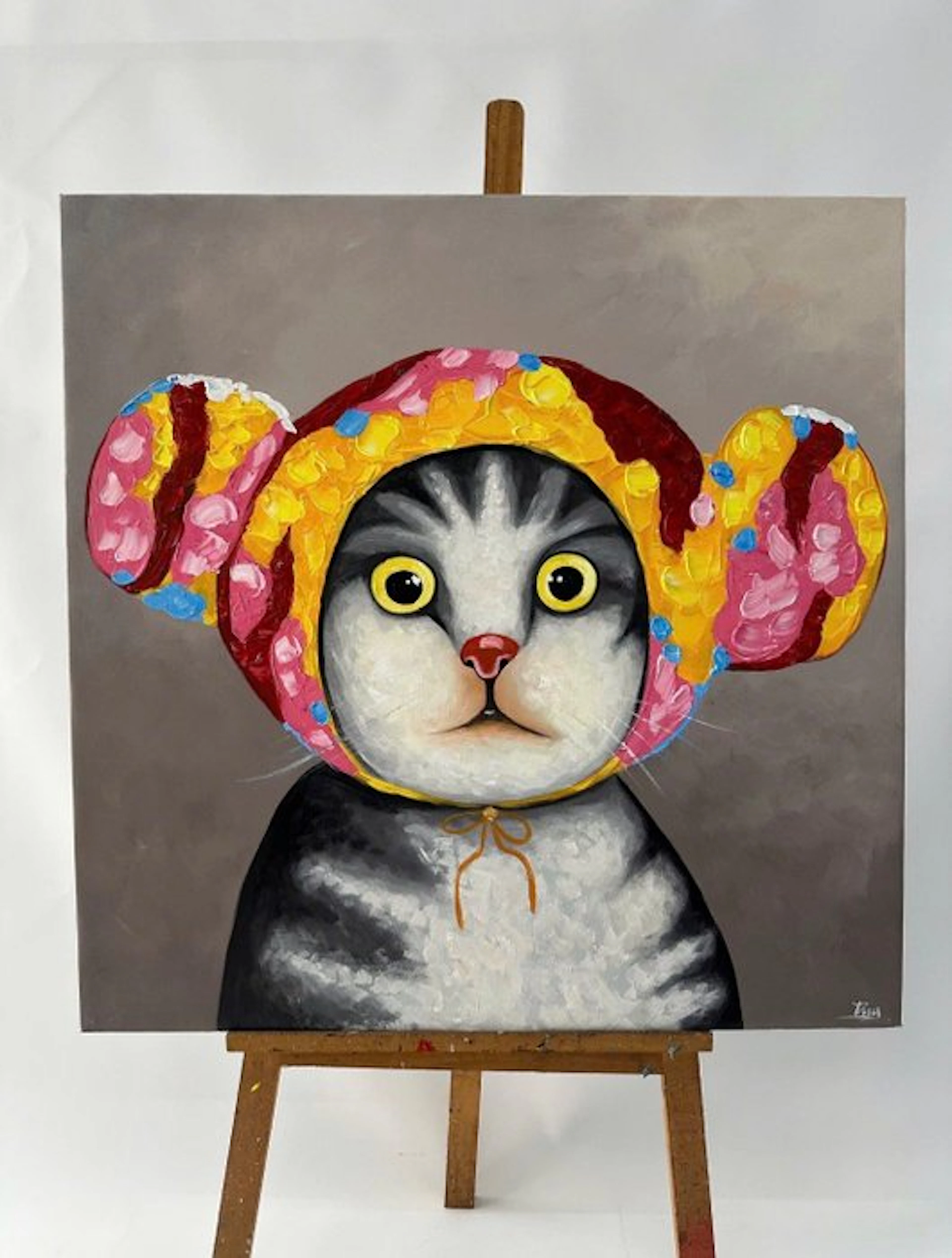 Nguyễn Văn Duy - Le Chat ↑80 →60 cm → Starting price €1 ✓