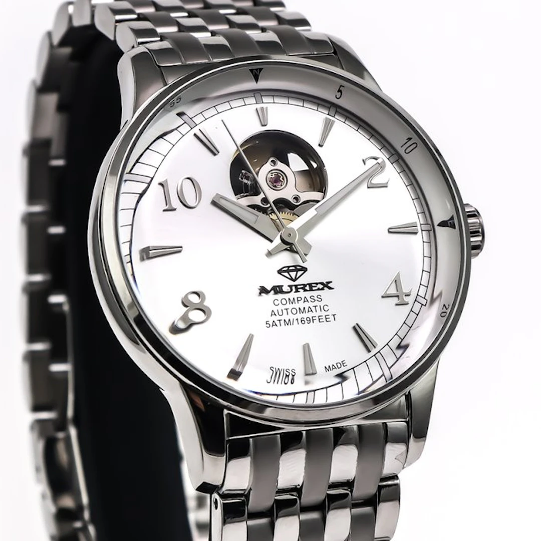 Murex - Compass Swiss Watch Open-Heart Automatic...