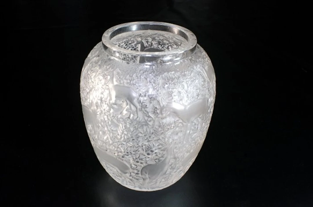 Lalique - Vase - Biches - Crystal
