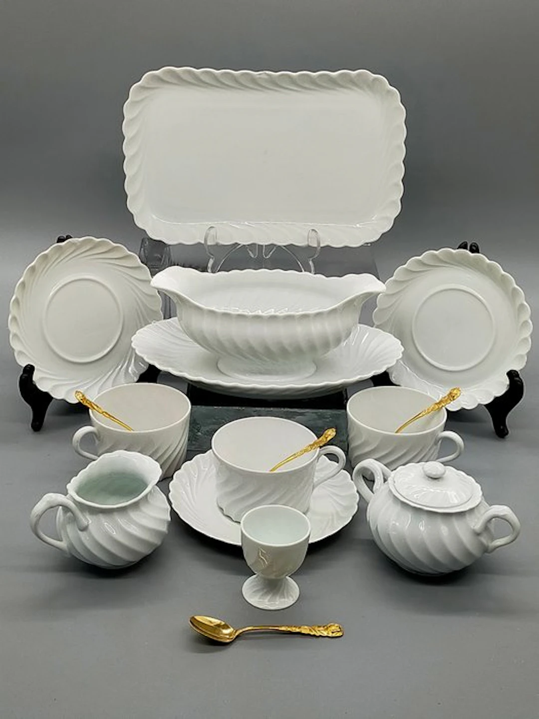 Coffee set - Haviland Limoges Porzellan Service Weiß –...