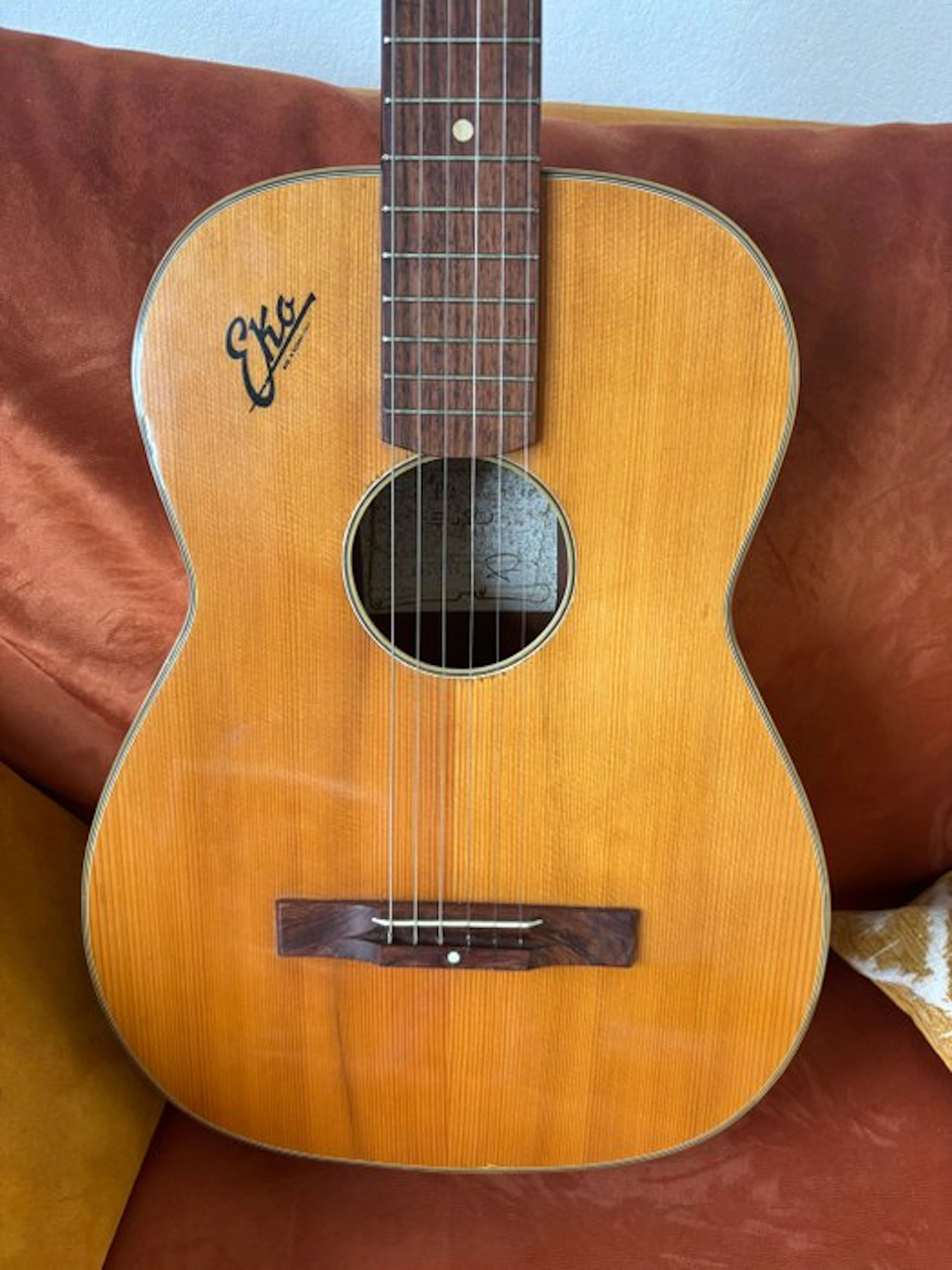 EKO - Ess & Ess case met Eko P10 - - Parlor guitar - 1954 (No reserve price)