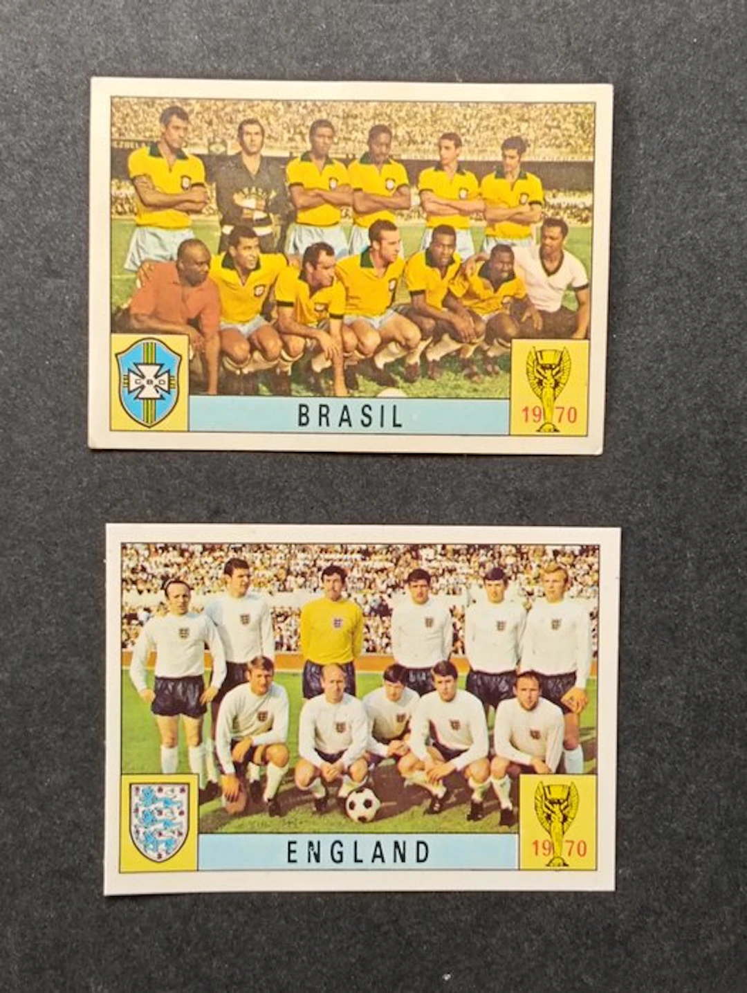 Panini Mexico 70 - Brasile e Inghilterra - 2 Figurine...