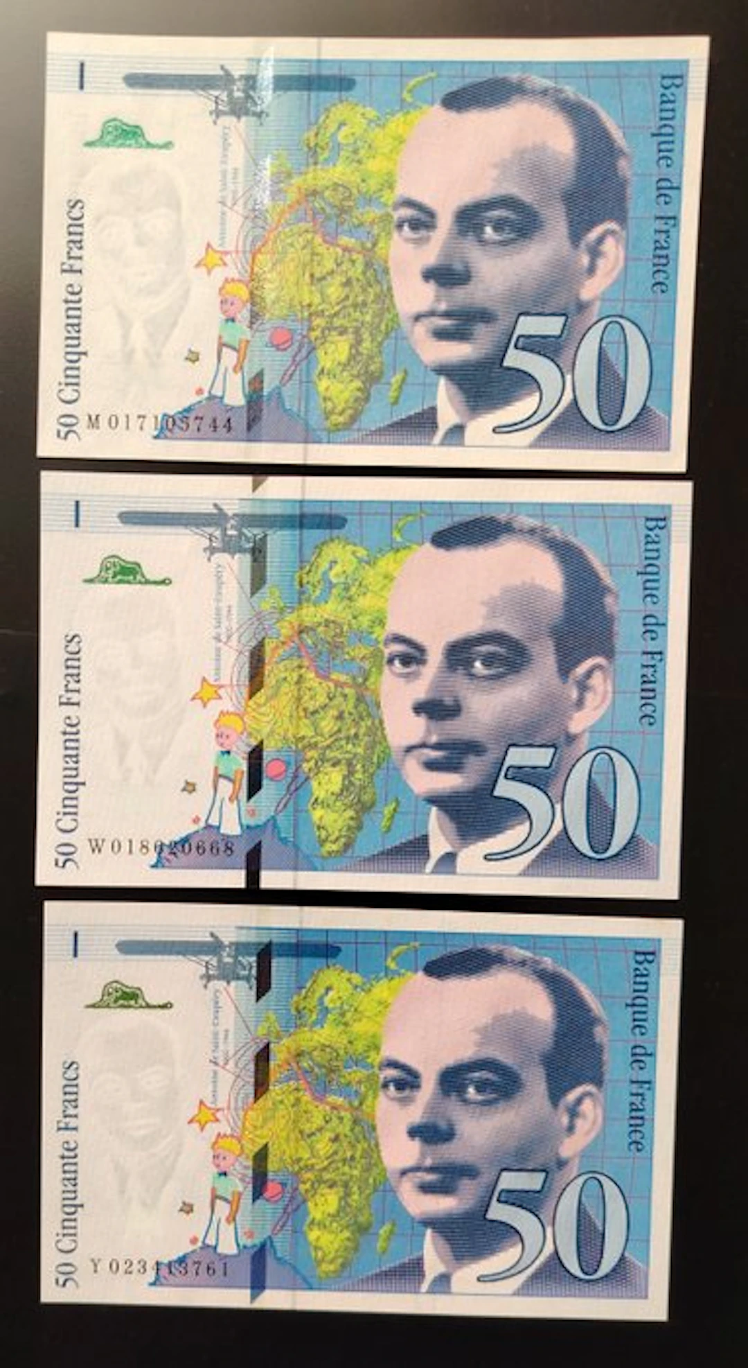 France. - 3 x 50 Francs - 1994 - Pick 157 (No reserve price)