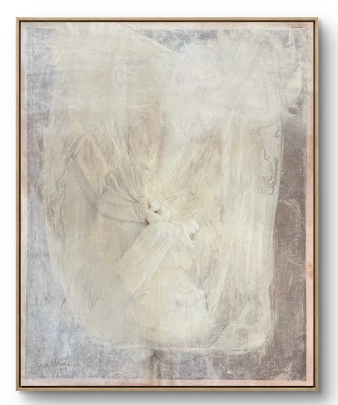 Robert Detheux (1932-2010) - L’Apparition – 1978 - Belle peinture surréaliste