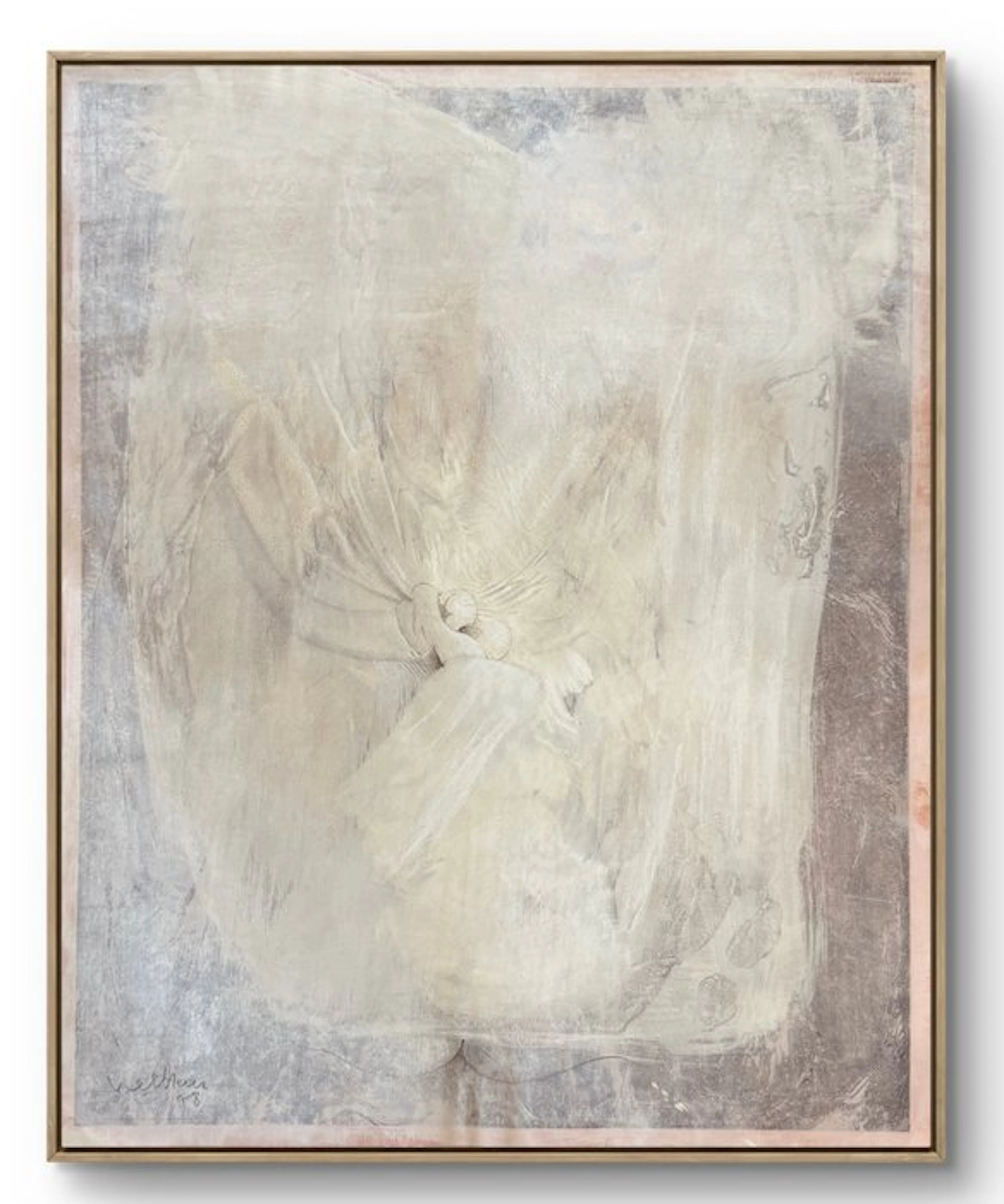 Robert Detheux (1932-2010) - L’Apparition – 1978 - Belle peinture surréaliste