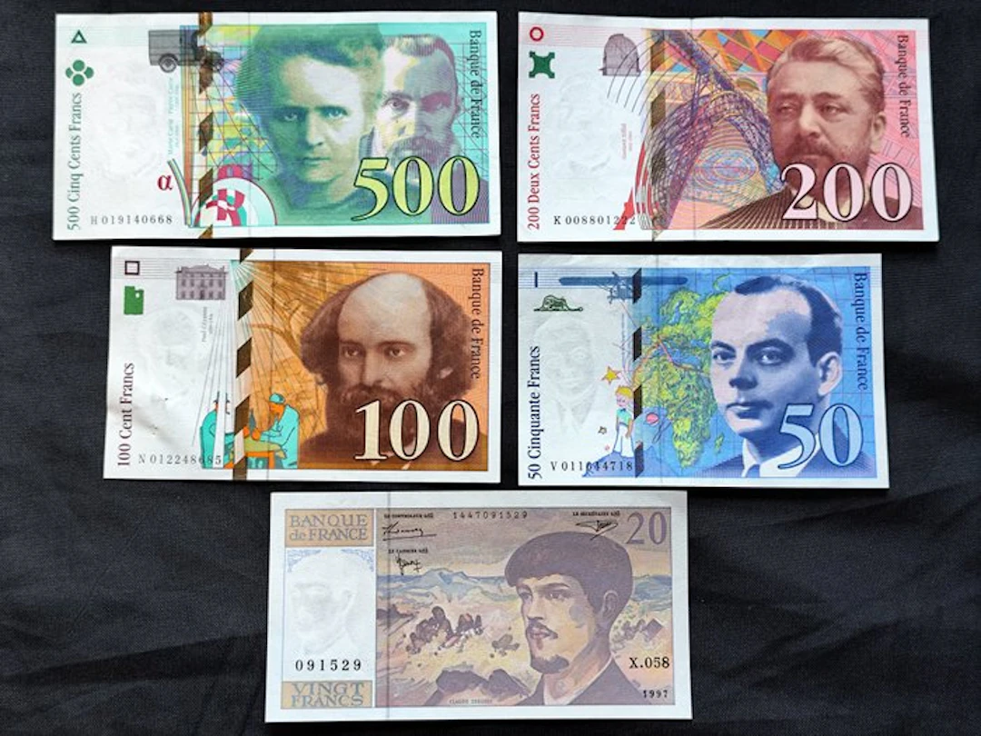 France. - 5 Banknotes - Various Dates (No reserve price)
