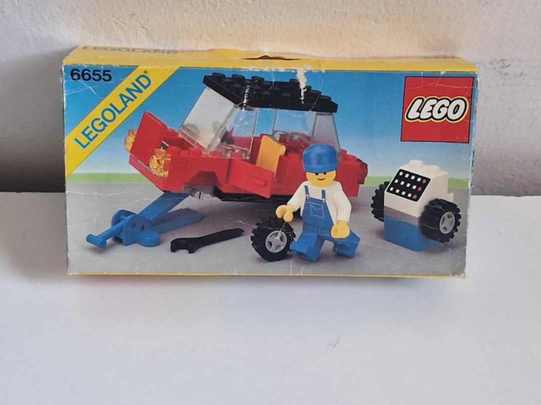 LEGO Set - 6655 - City - Lego vintage 6655 Auto & Tire Repair
