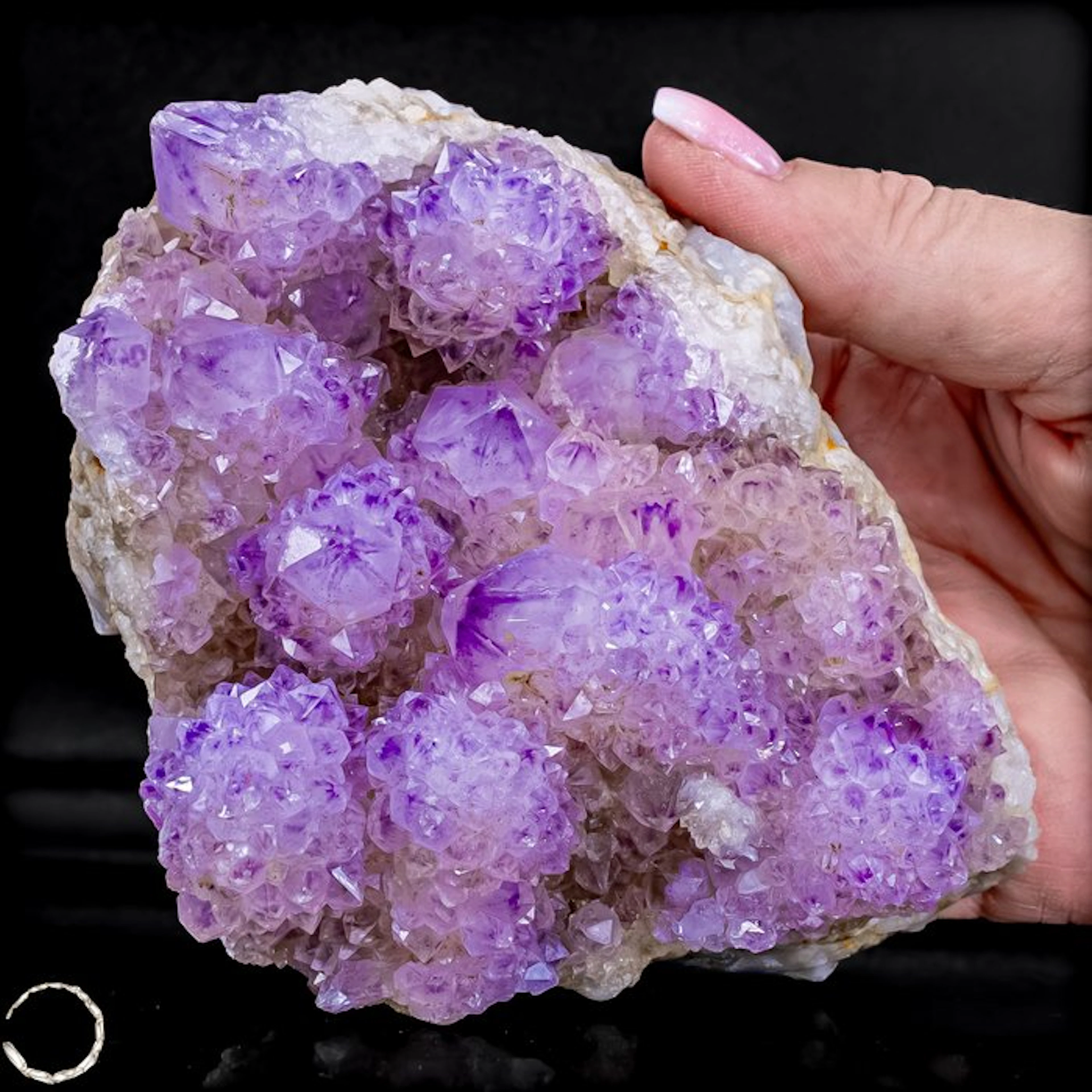 Beautiful cactus-amethyst druse – an extraordinary...