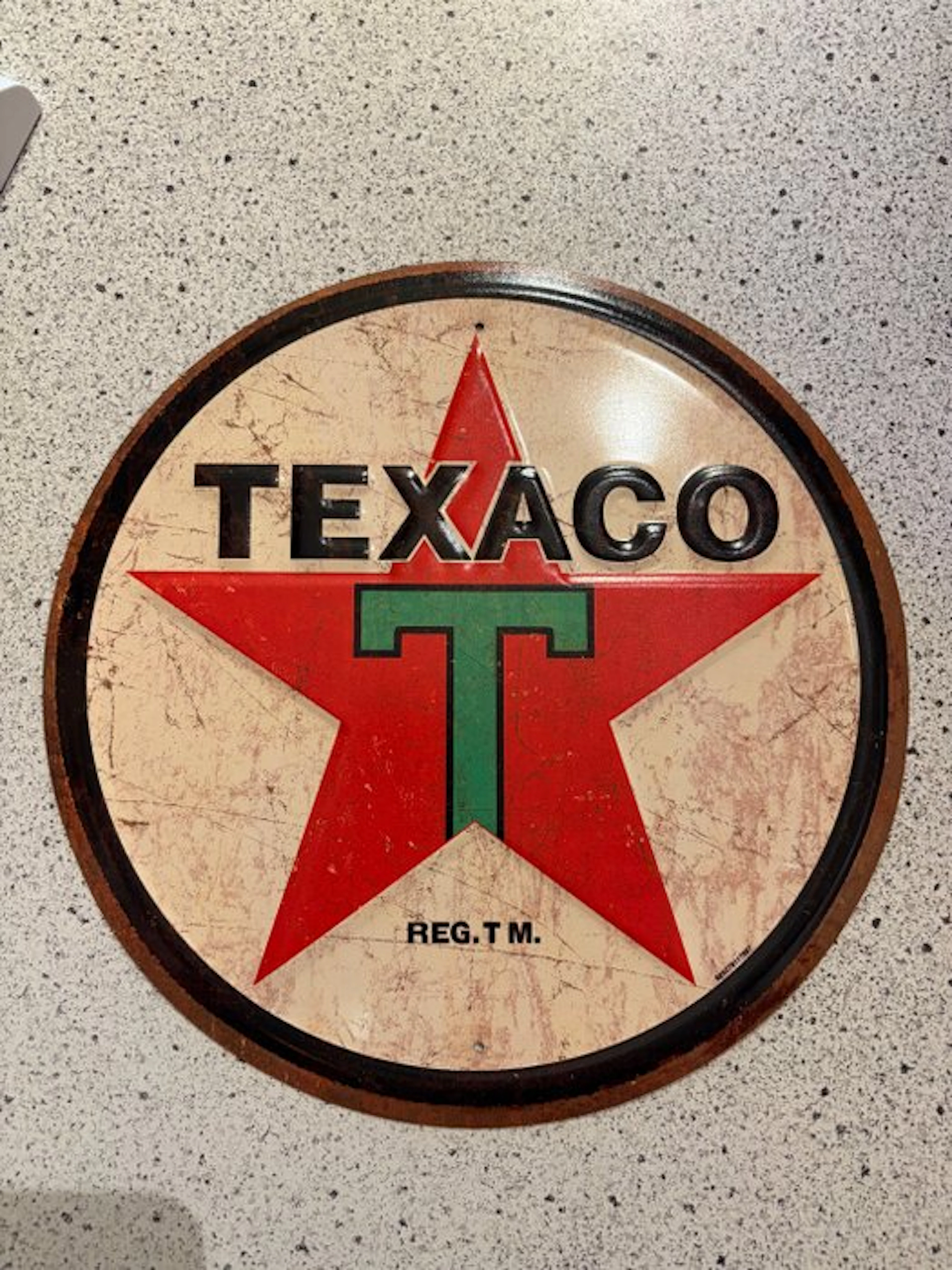 Chevron - Texaco starboard - Sign - Texaco - Metal