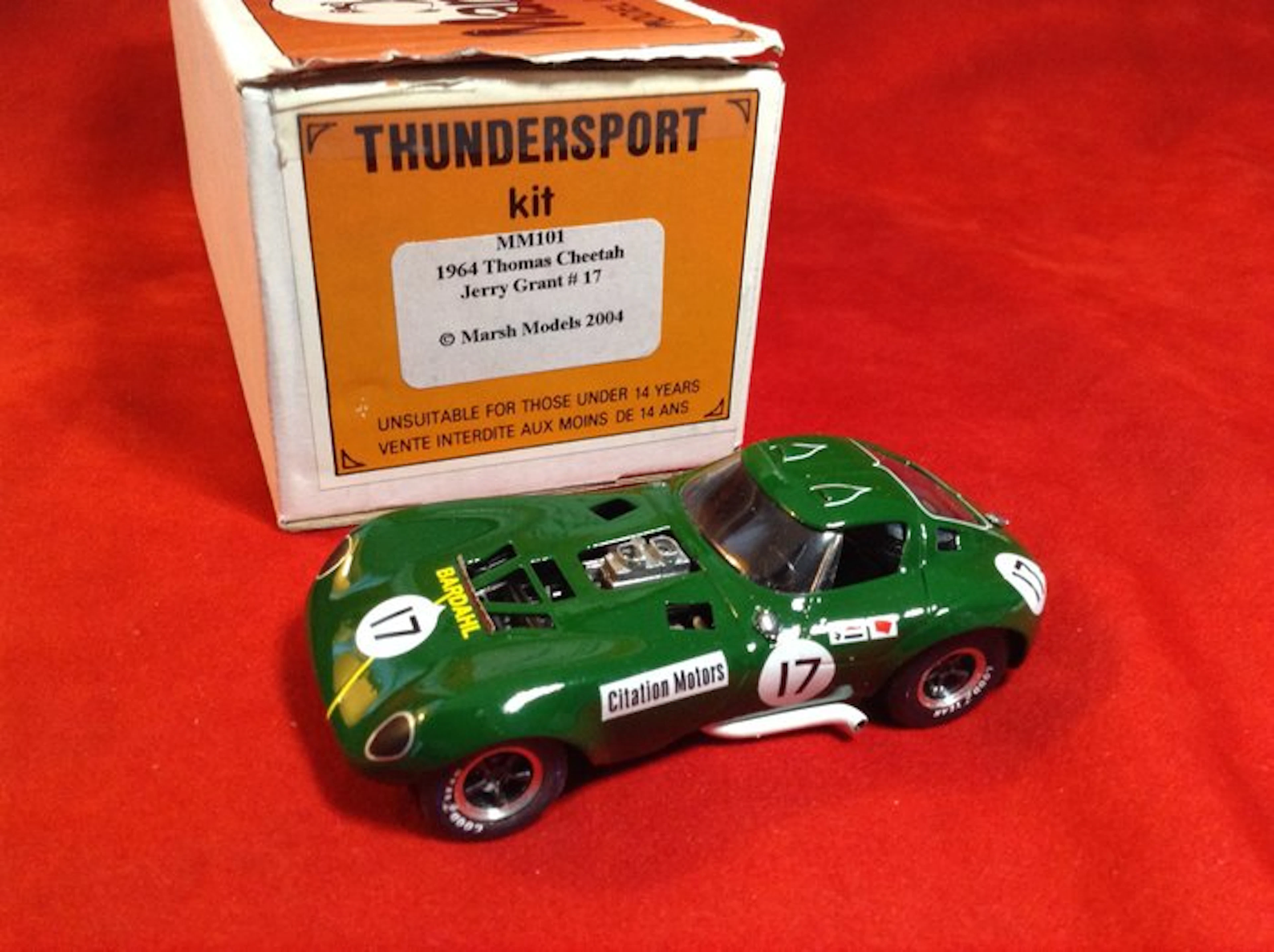 Marsh Models - Thundersport - made in England 1:43 - Model race car - ref
