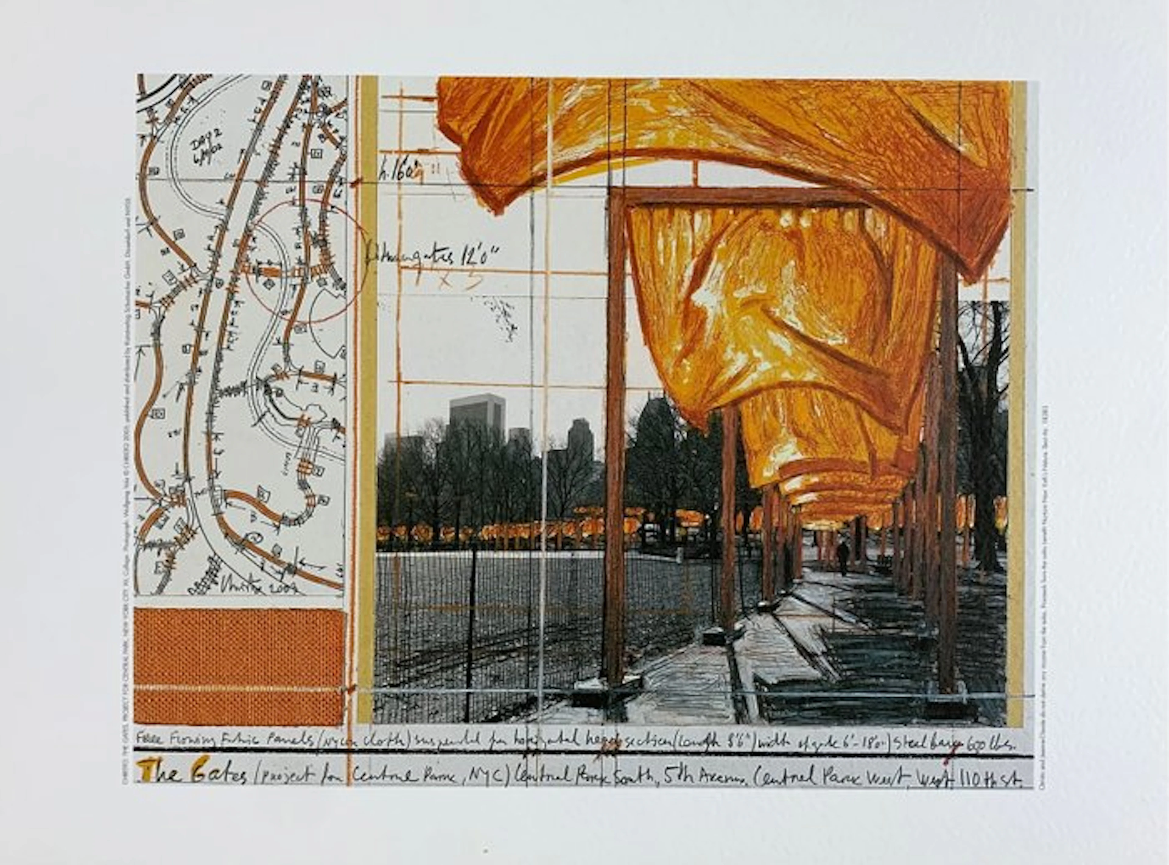 Christo (1935-2020) - The Gates XV - Rar Artprint - 23 x 32 cm