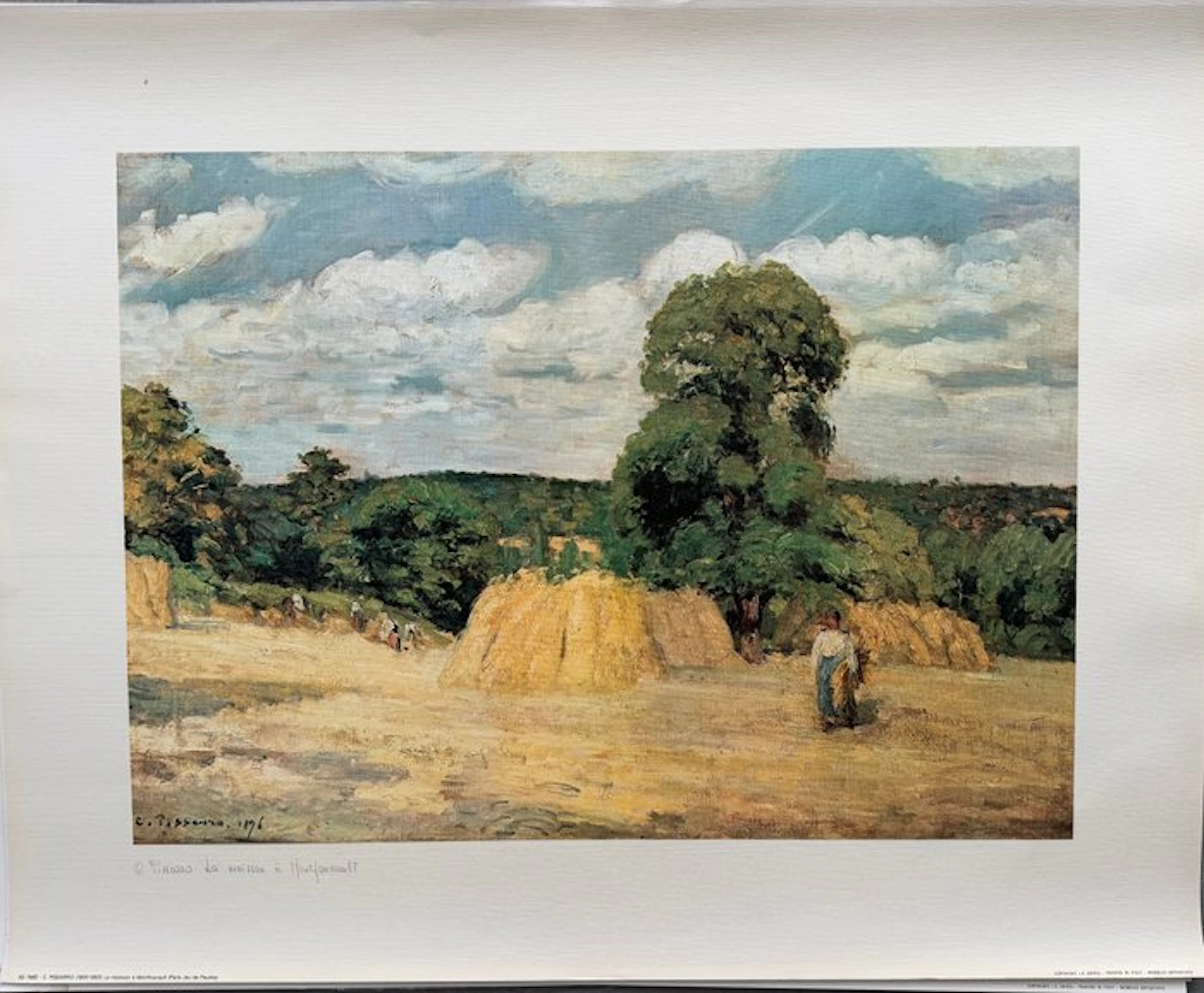Camille Pissarro (1830-1903) - La Moisson à Montfoucault