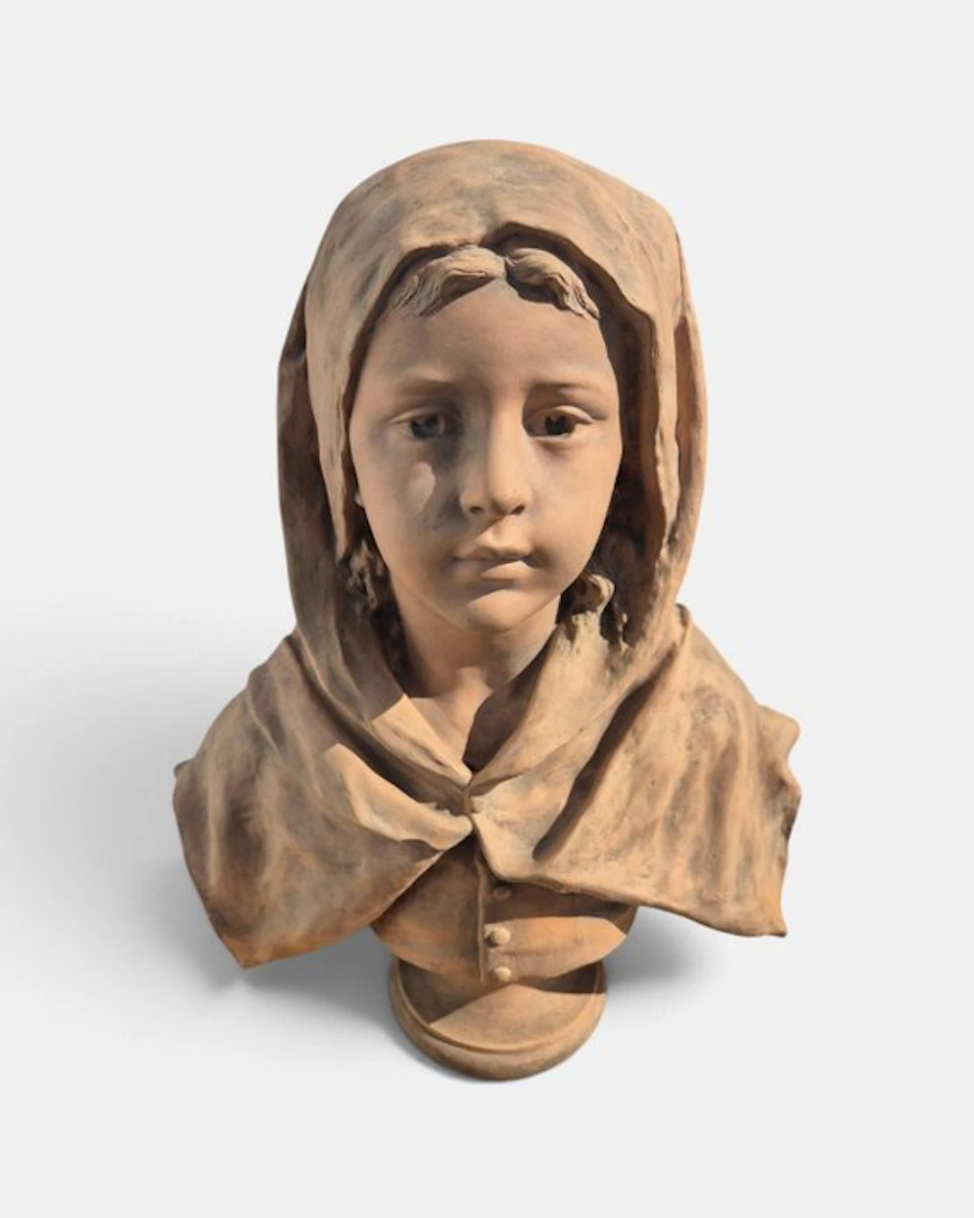 Nicolas Lecornet (act.c.1880-1884) - Bust, Buste - 46 cm - Terracotta