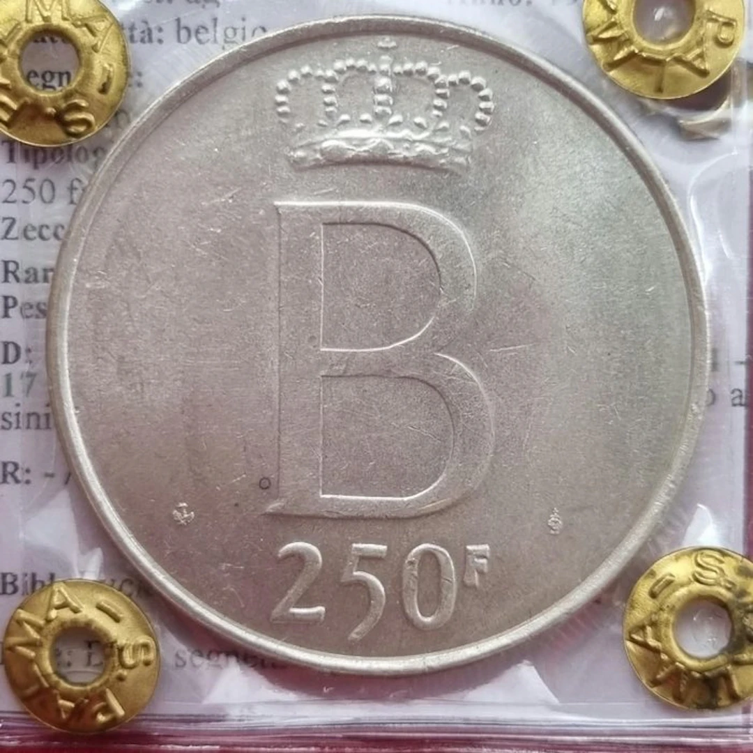 Belgium. Boudewijn I. 250 Francs 1976 (No reserve price)