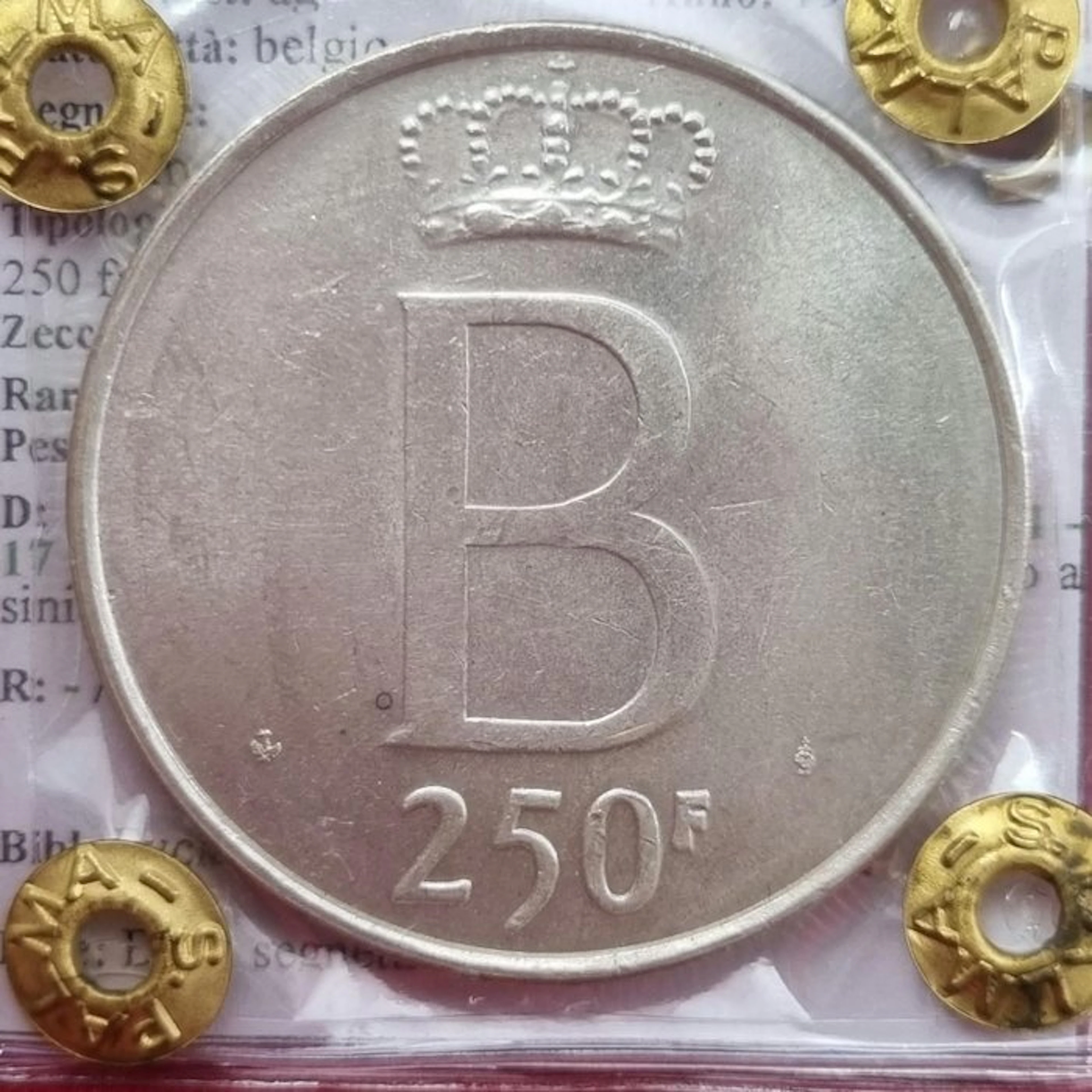 Belgium. Boudewijn I. 250 Francs 1976 (No reserve price)