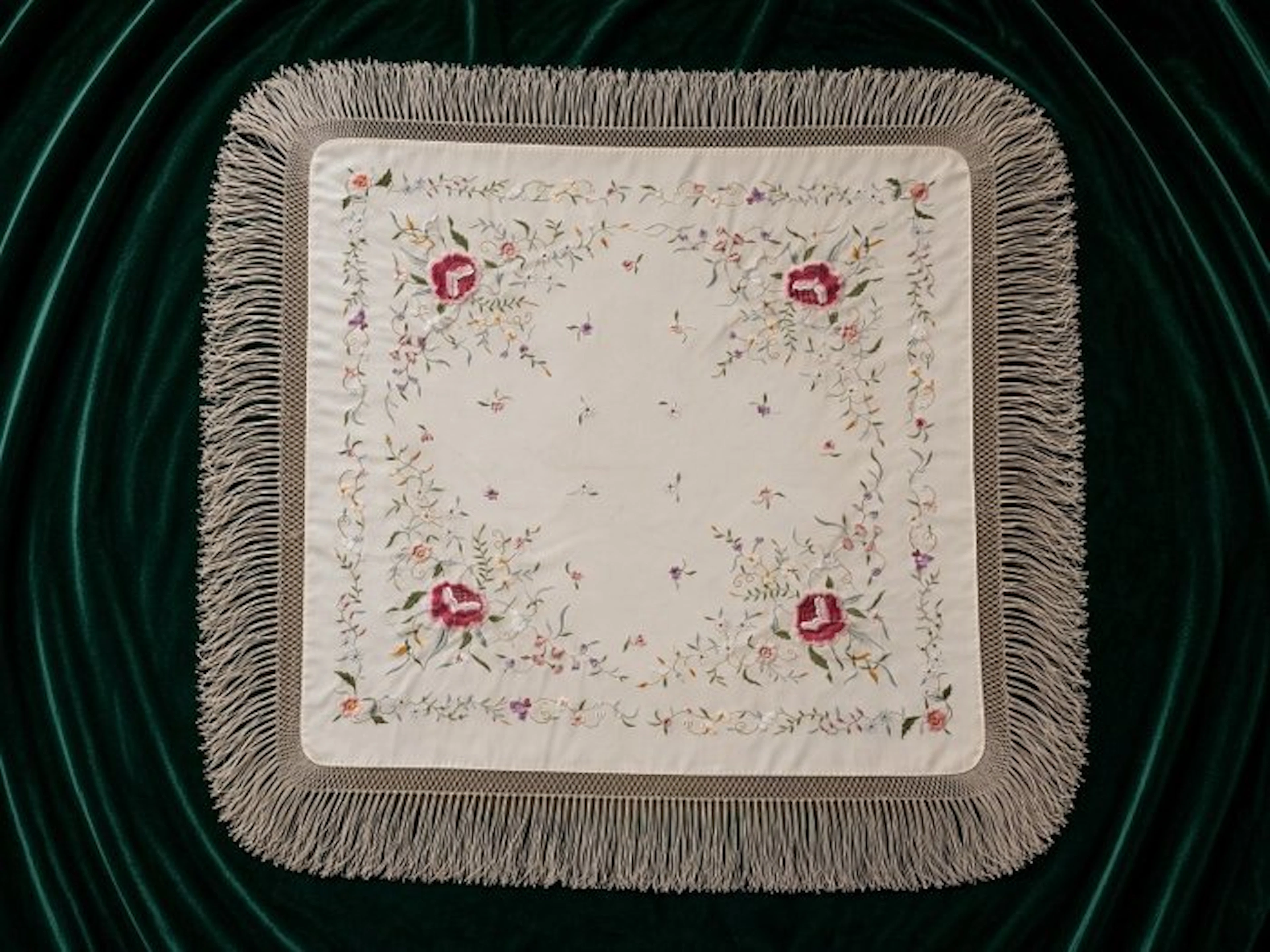 Decorative ornament - An Antique Spanish Mantón de Manila...
