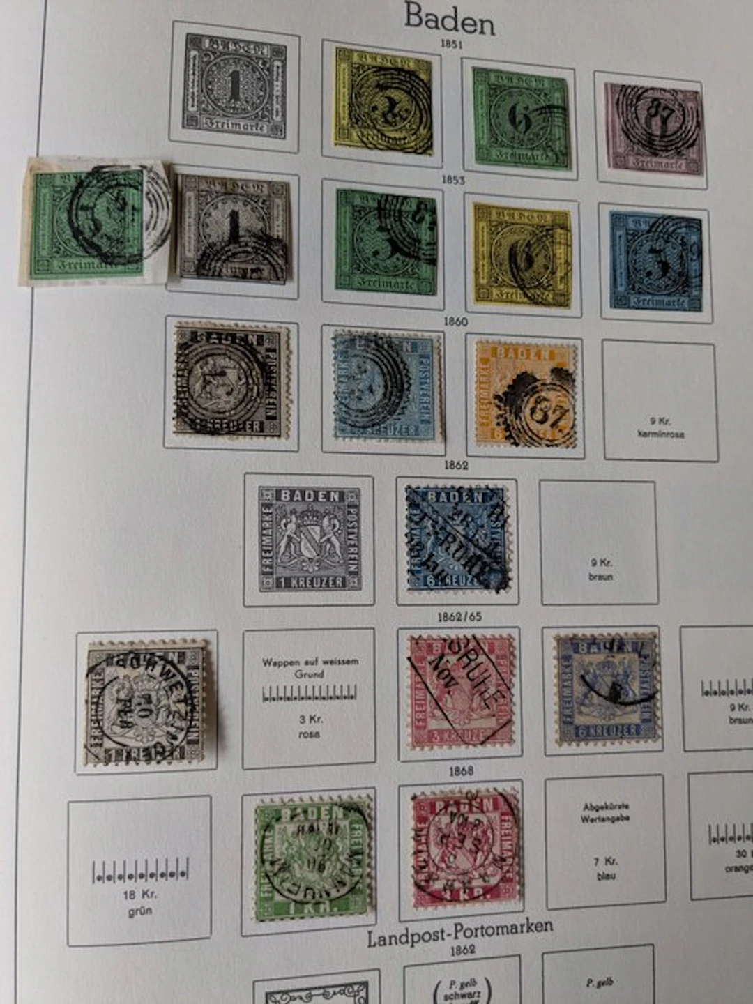 Old Germany - Old Germany local postal districts