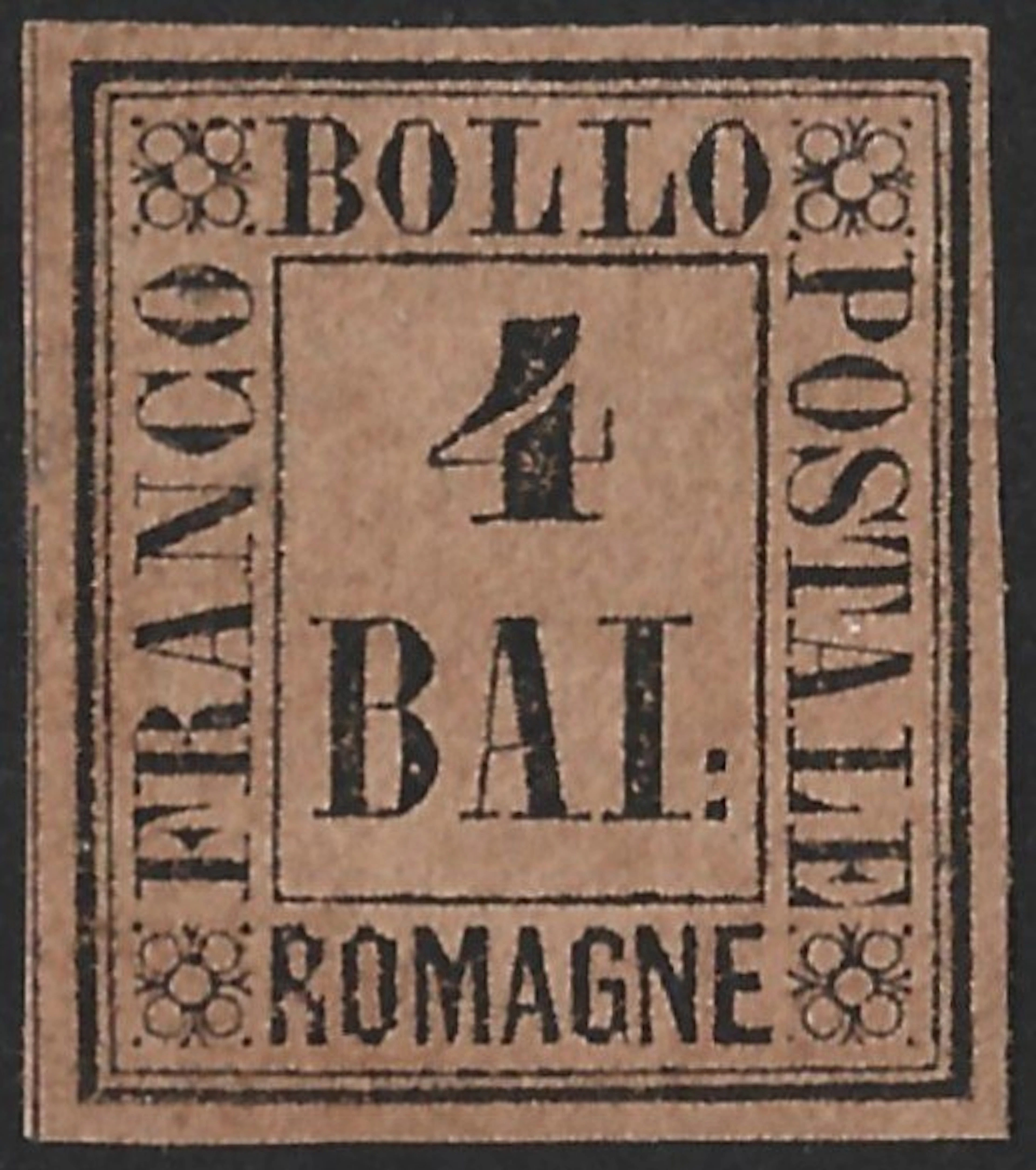 Italian Ancient States - Romagne 1859 - 4 MNH posts - Sassone 5