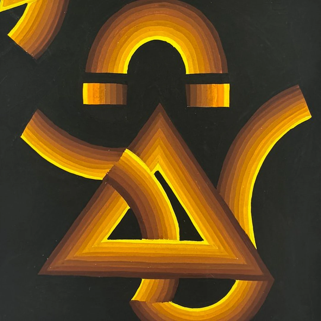 Maria Mesterou (1941) - Abstraction géométrique (vendu sans prix de réserve)