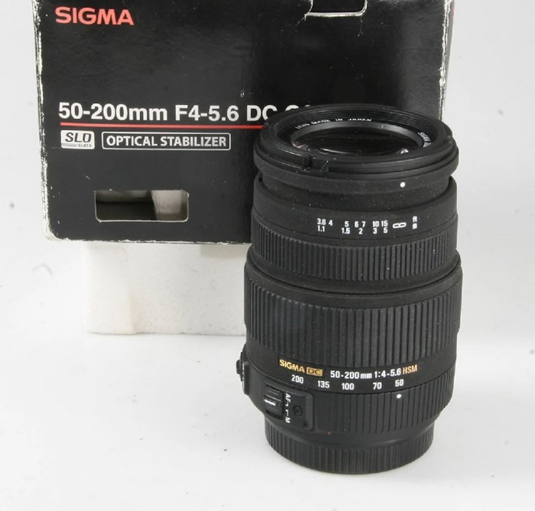 Sigma 50-200mm F4-5.6 DC OS HSM - for Sony Camera lens