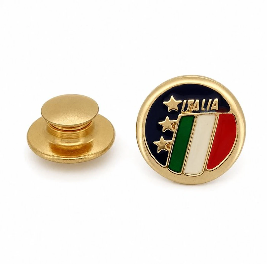 No reserve price - Brooch - 18 kt. Yellow gold - Made in Italy - Handmade
