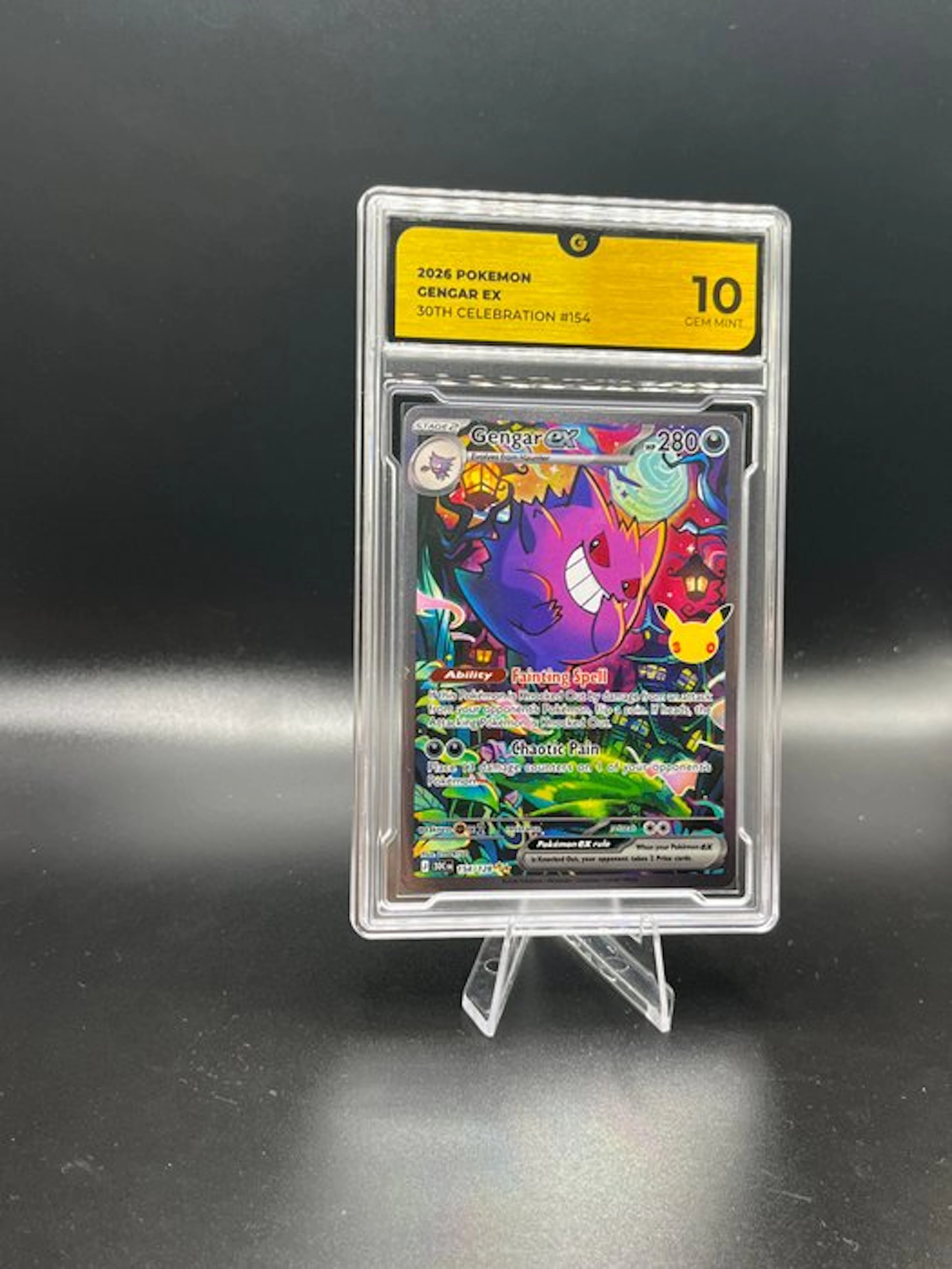 Pokémon - 1 Graded card - Gengar ex 154 30TH Anniversary Full art - GG 10