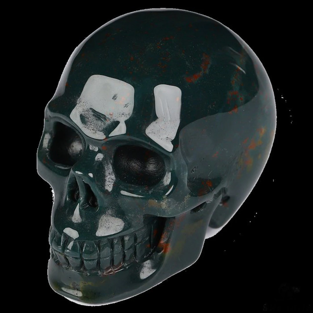 99 g 5.20 x 3.80 cm Dragon Blood Jasper Skull – the...