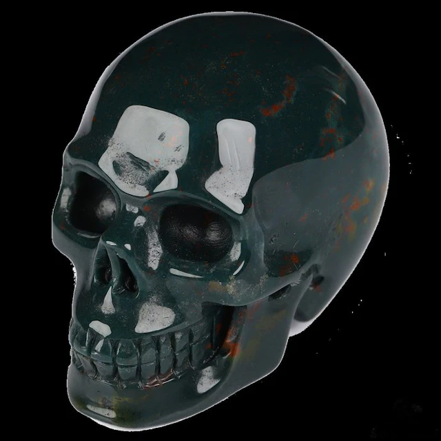 99 g 5.20 x 3.80 cm Dragon Blood Jasper Skull – the...