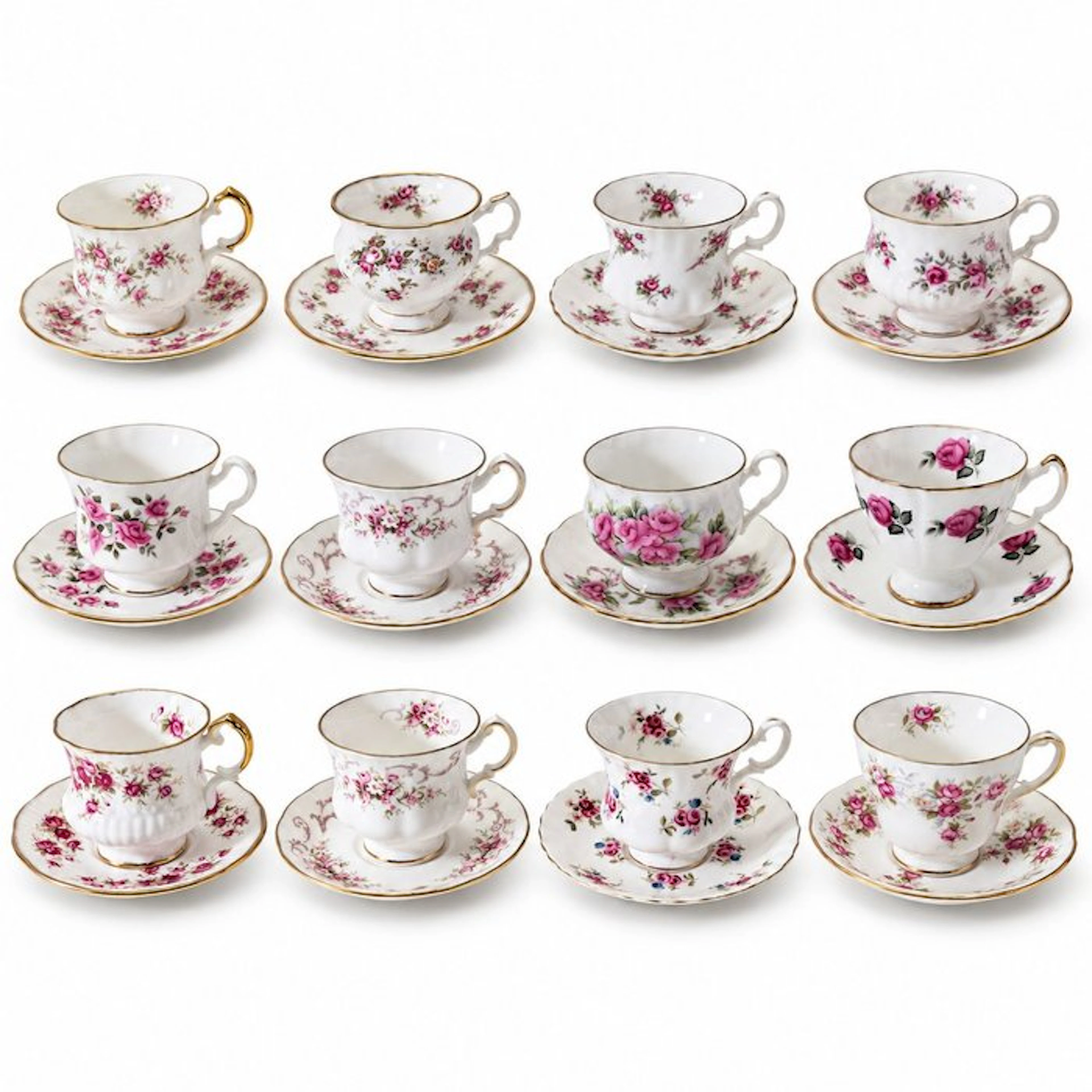Coffee and tea service (12) - Bone china - High Tea - Kop & Schotels