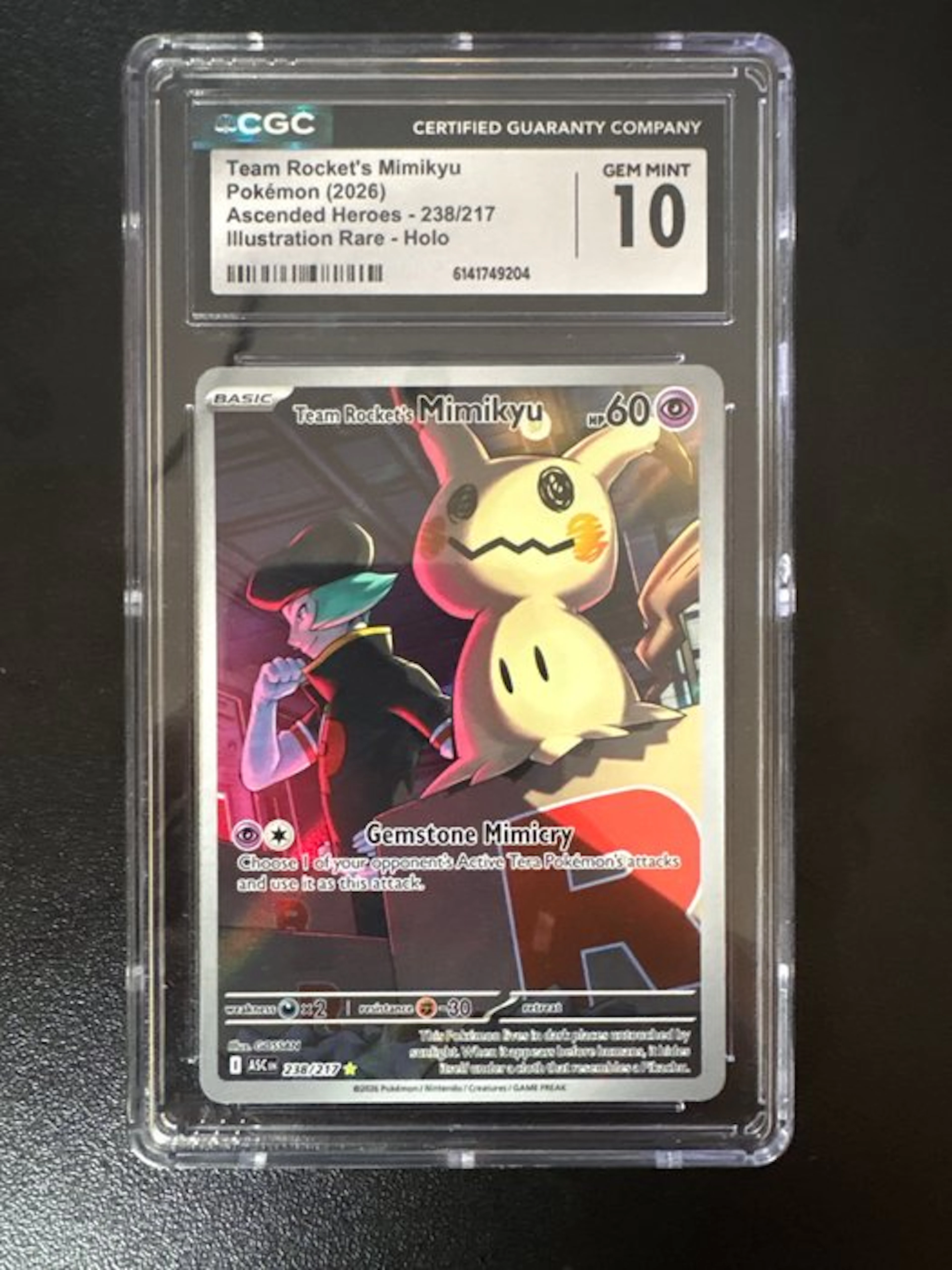 Pokémon - 1 Graded card - Mimikyu 238/217 Foil
