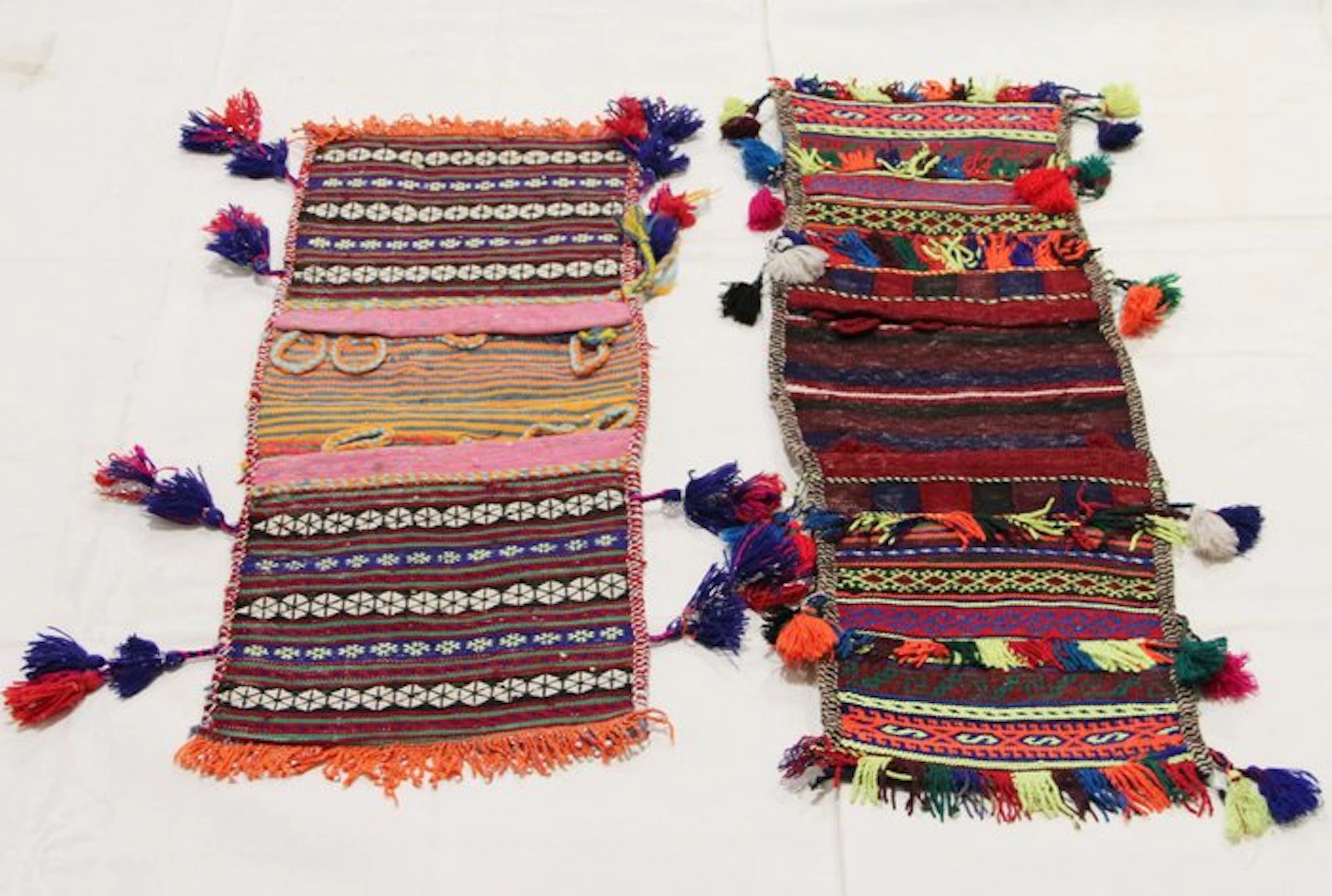 Original hand-knotted salt bag made of genuine wool