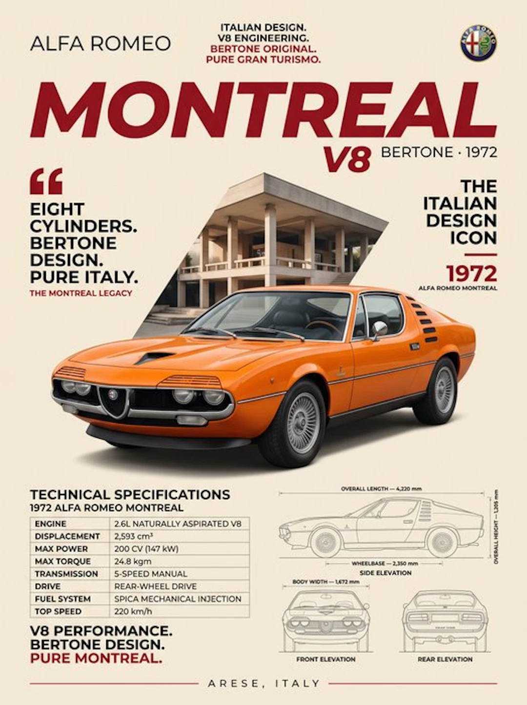 Shmidt.Art - Alfa Romeo - MONTREAL V8 - 1970s