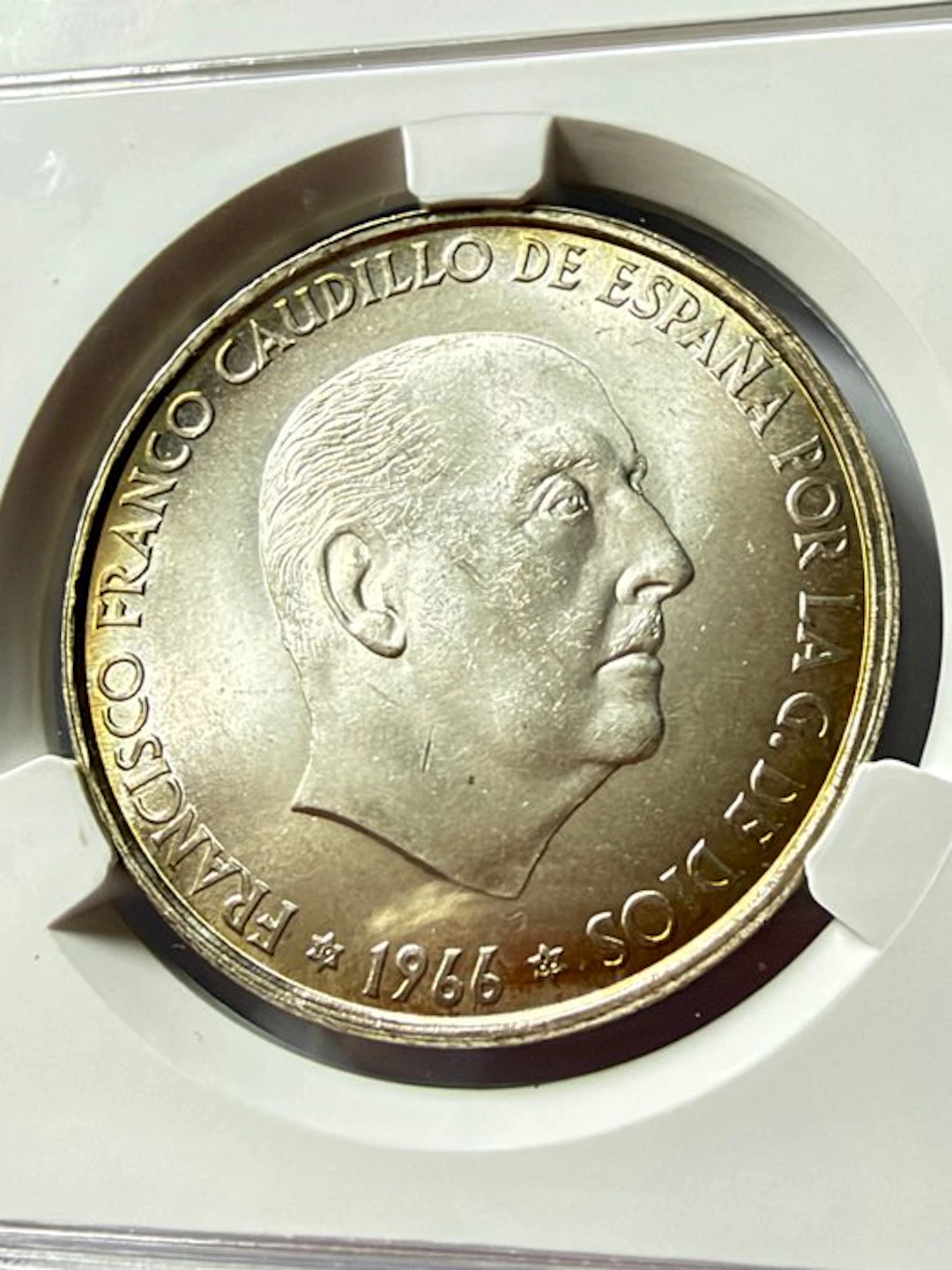 Spain. Francisco Franco. 100 Pesetas 1966*66 (No reserve price)