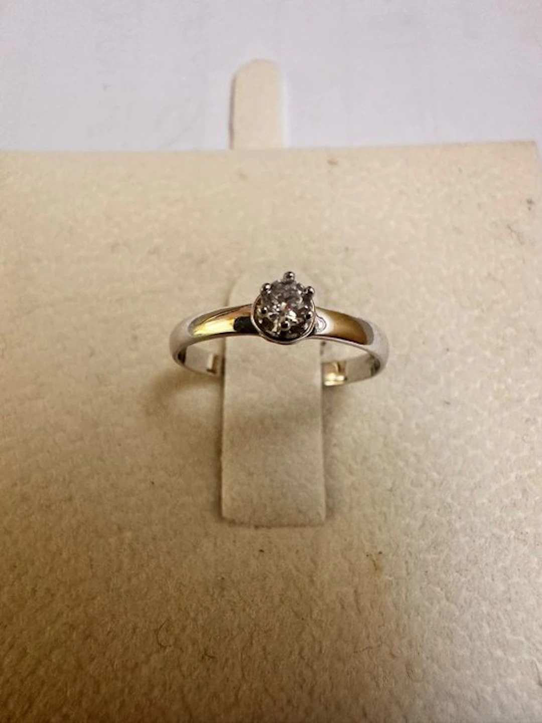 No reserve price - Ring - 18 kt. White gold Diamond (Natural)