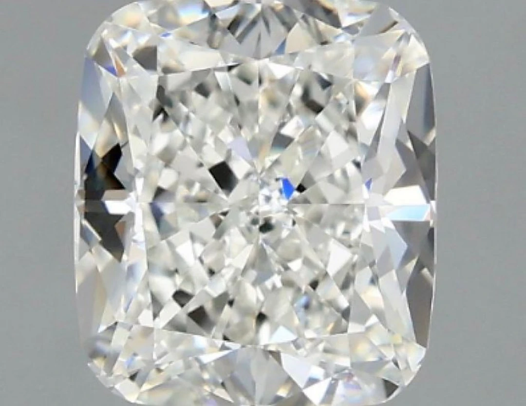 1 pcs Diamond (Natural) - 0.90 ct - Cushion - H - VVS2...